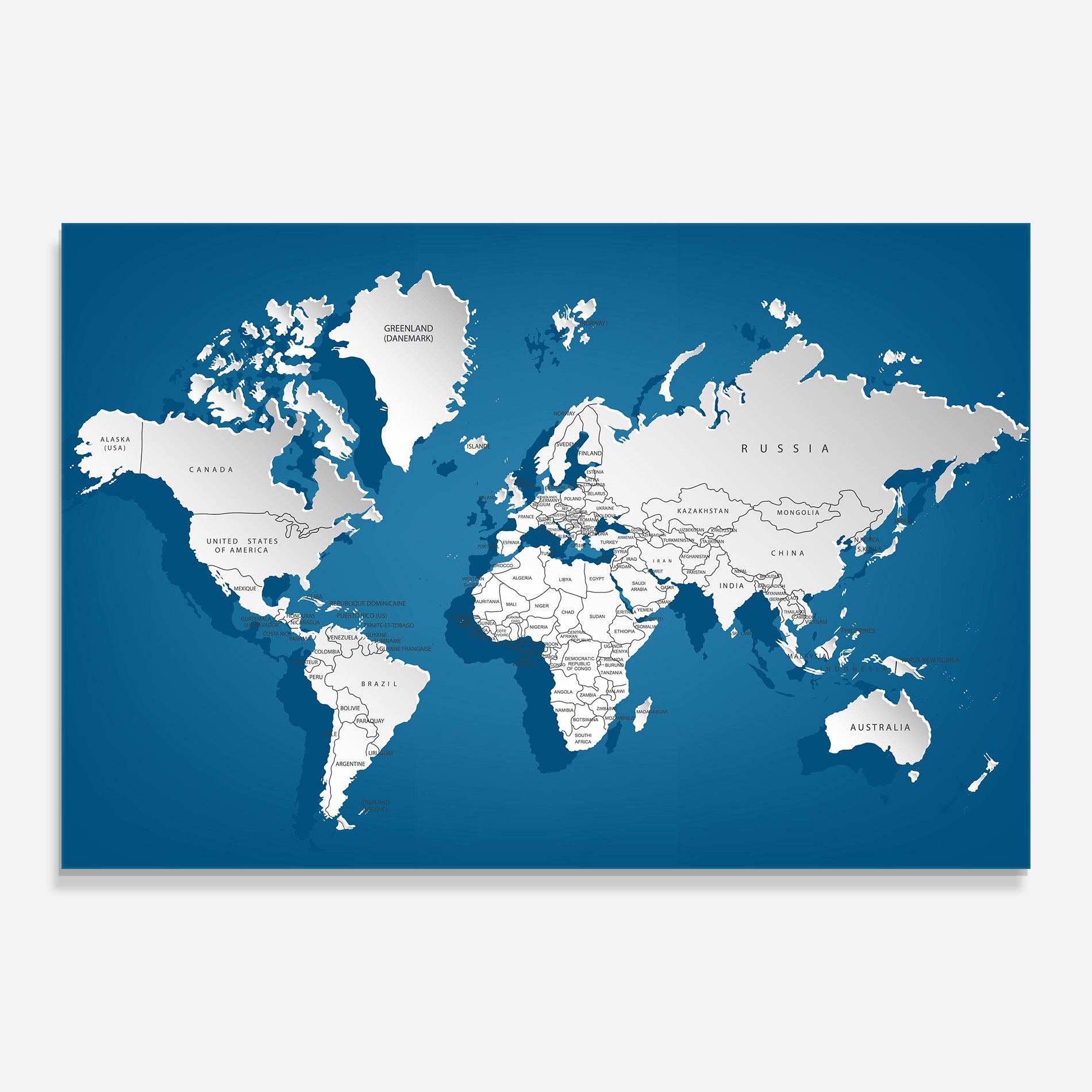 Blue White Map mockup 0