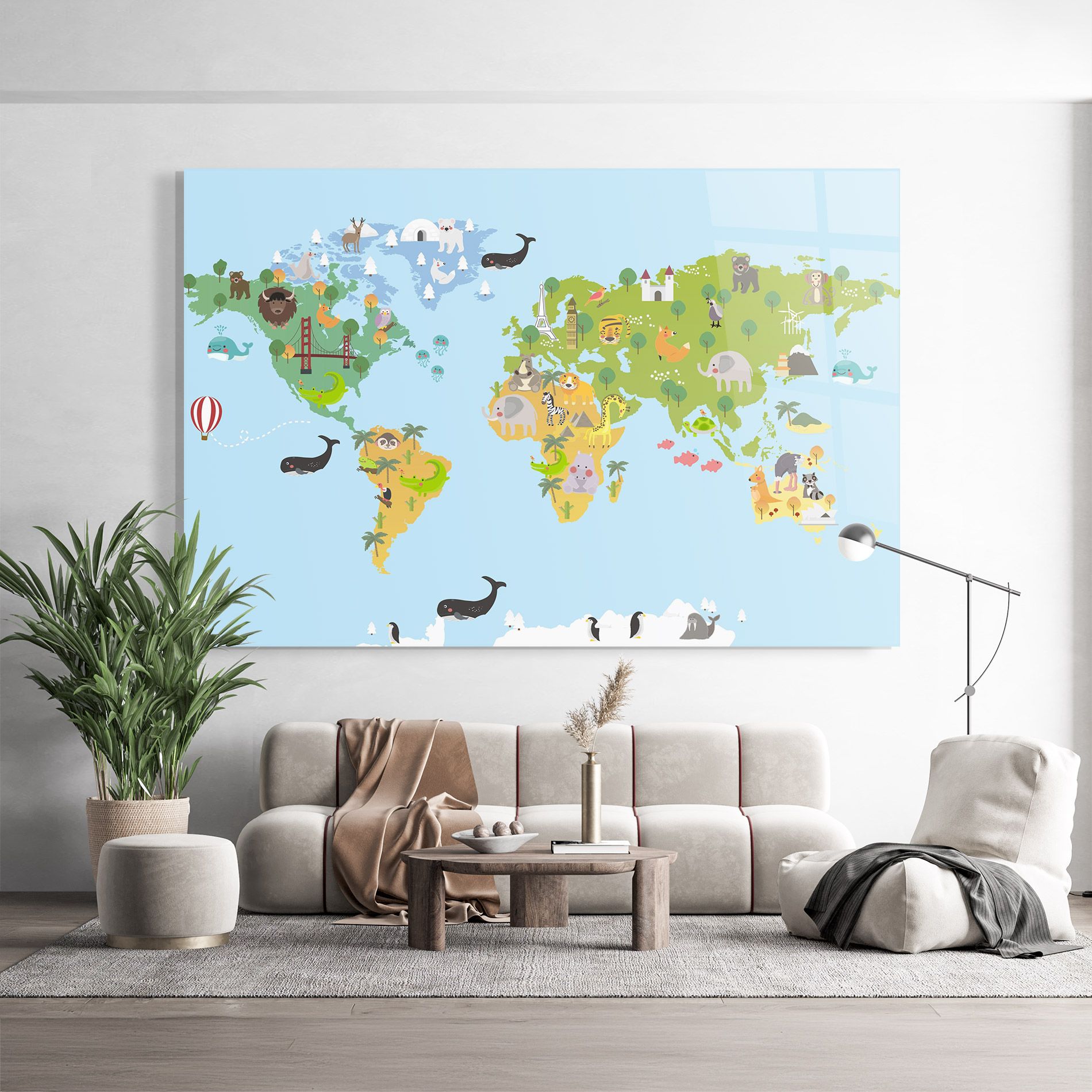 Animals Cute Map mockup 9