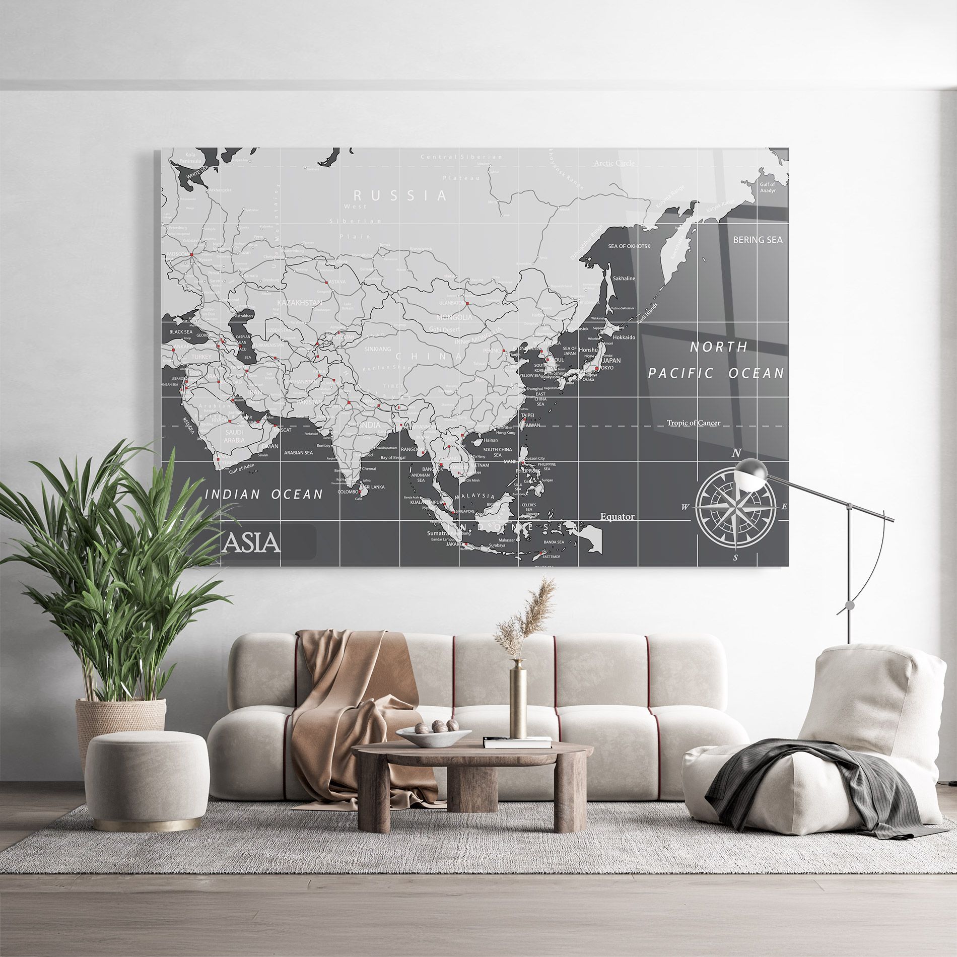 Asia Minimal Map mockup 9