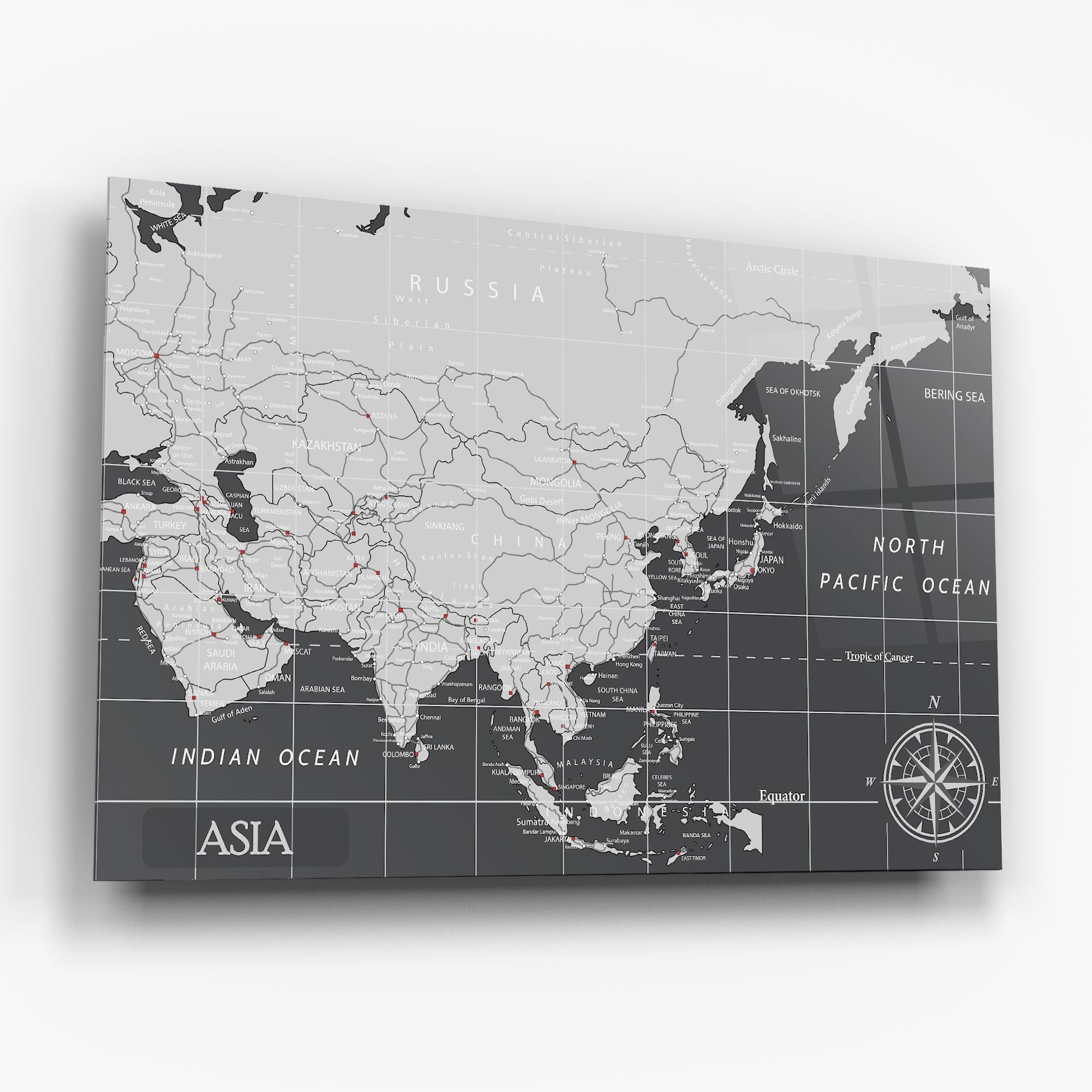 Asia Minimal Map mockup 6