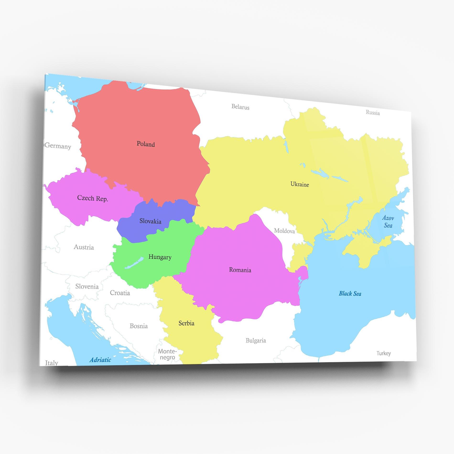 Стъклена картина Black Sea mockup 6