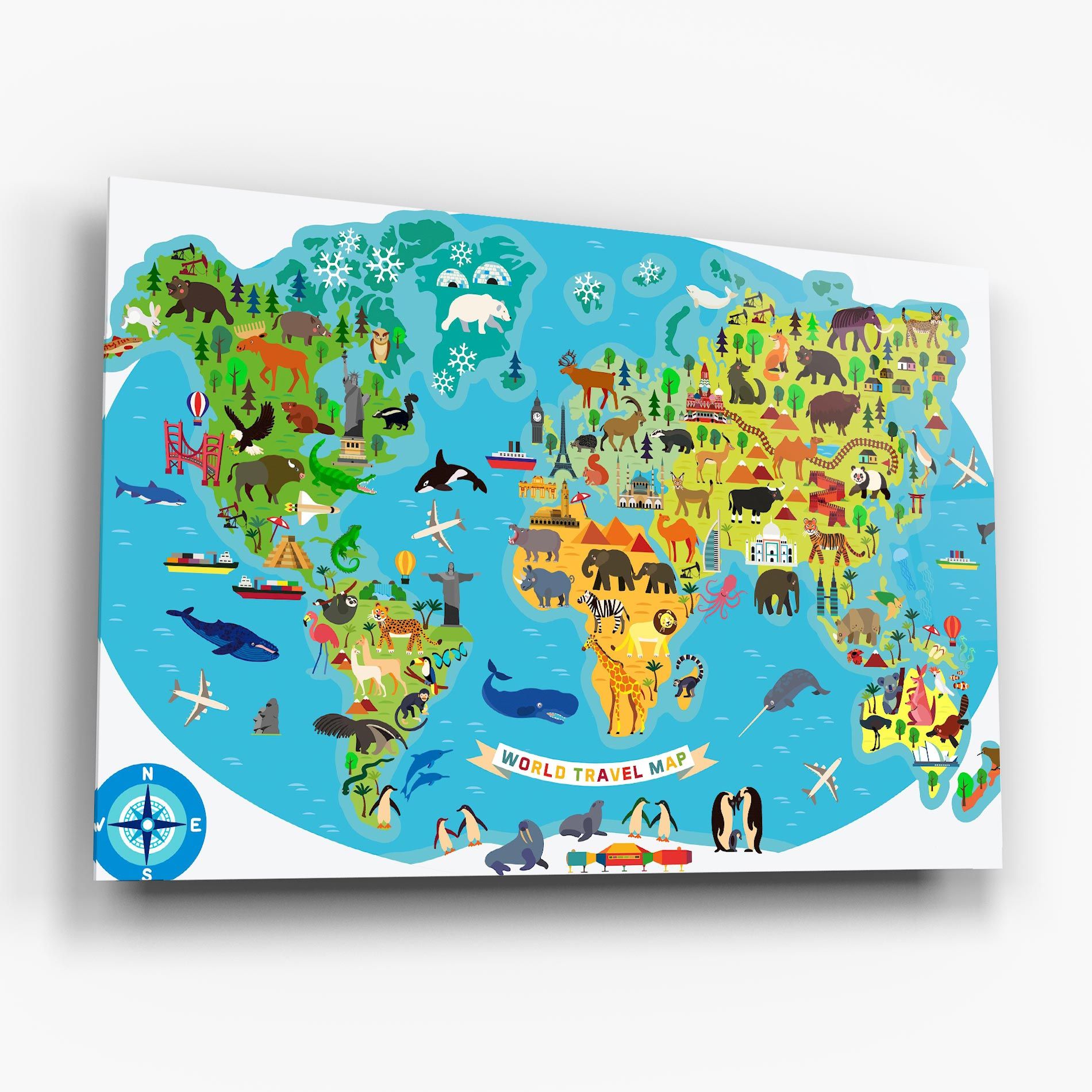 Kids Travel Map mockup 6