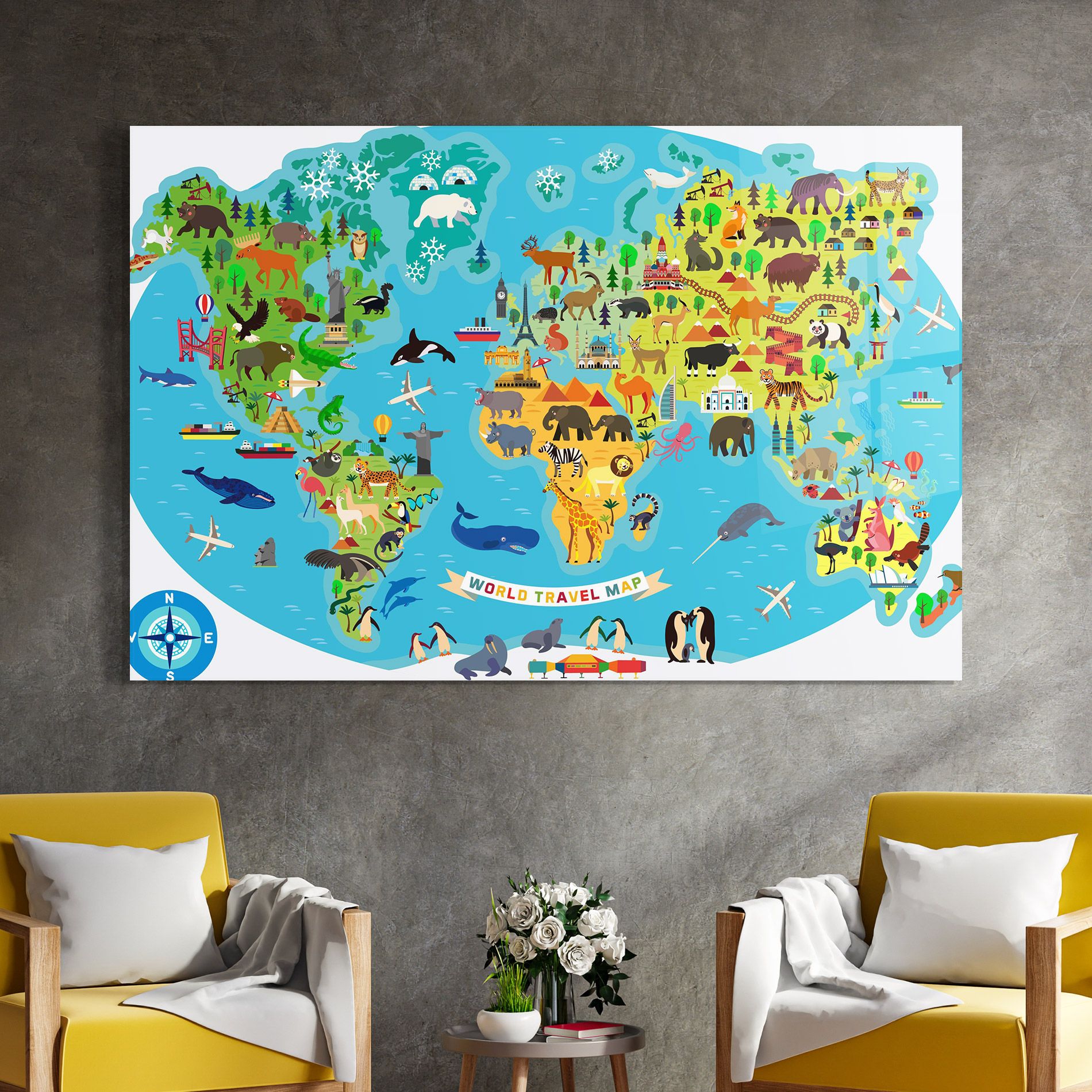 Kids Travel Map mockup 4