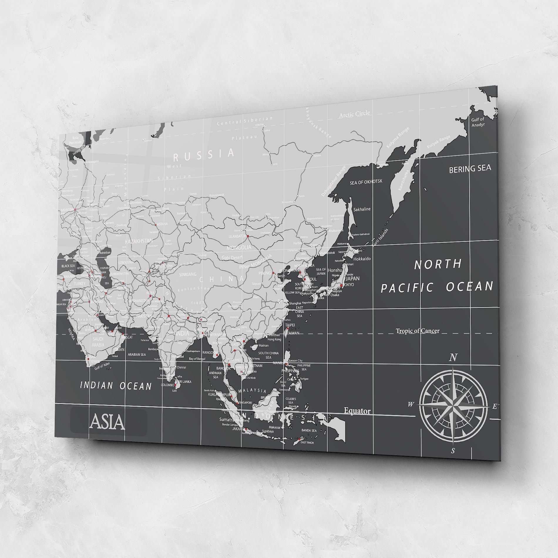 Asia Minimal Map mockup 1