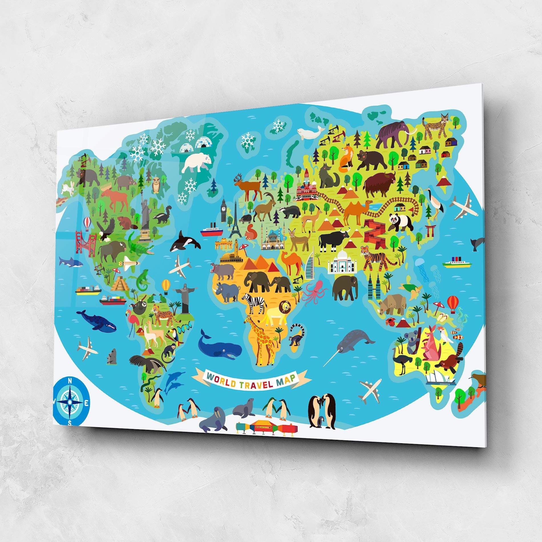 Kids Travel Map mockup 1