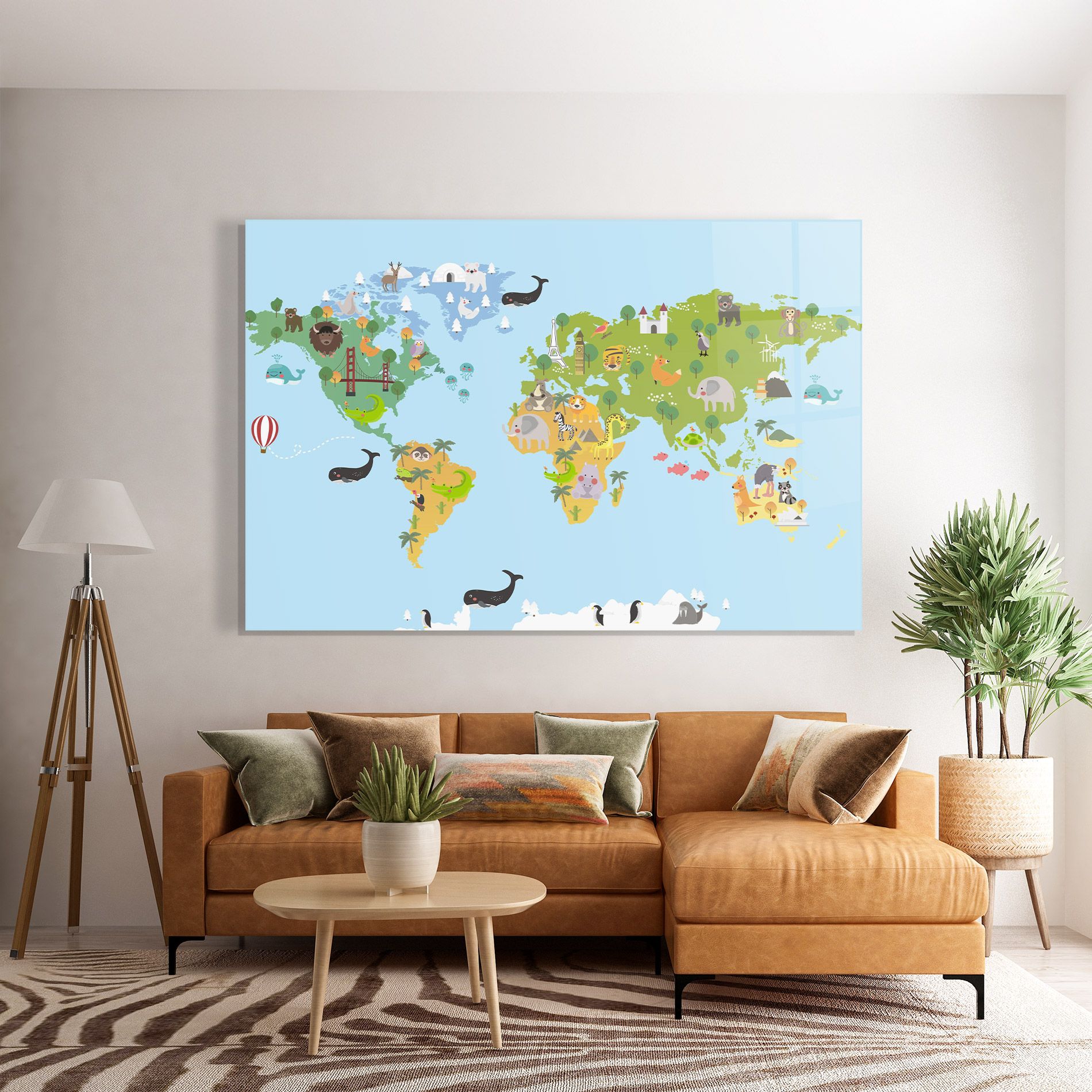 Animals Cute Map mockup 7