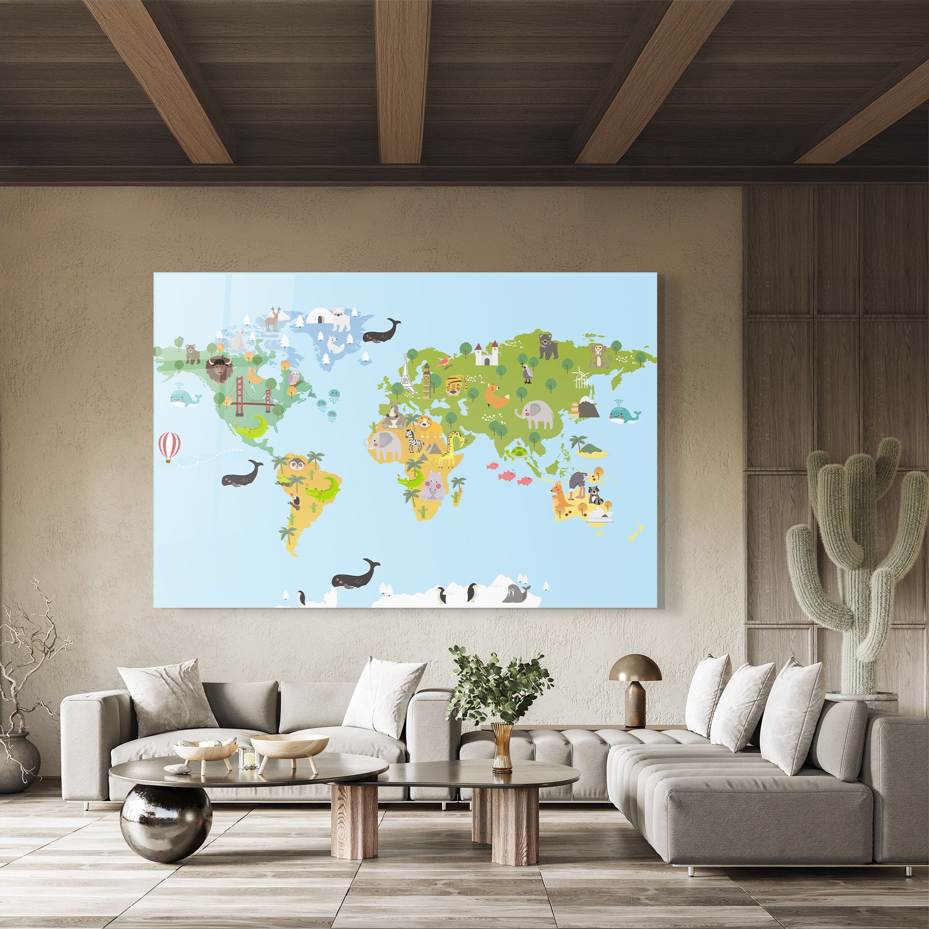 Animals Cute Map mockup 8