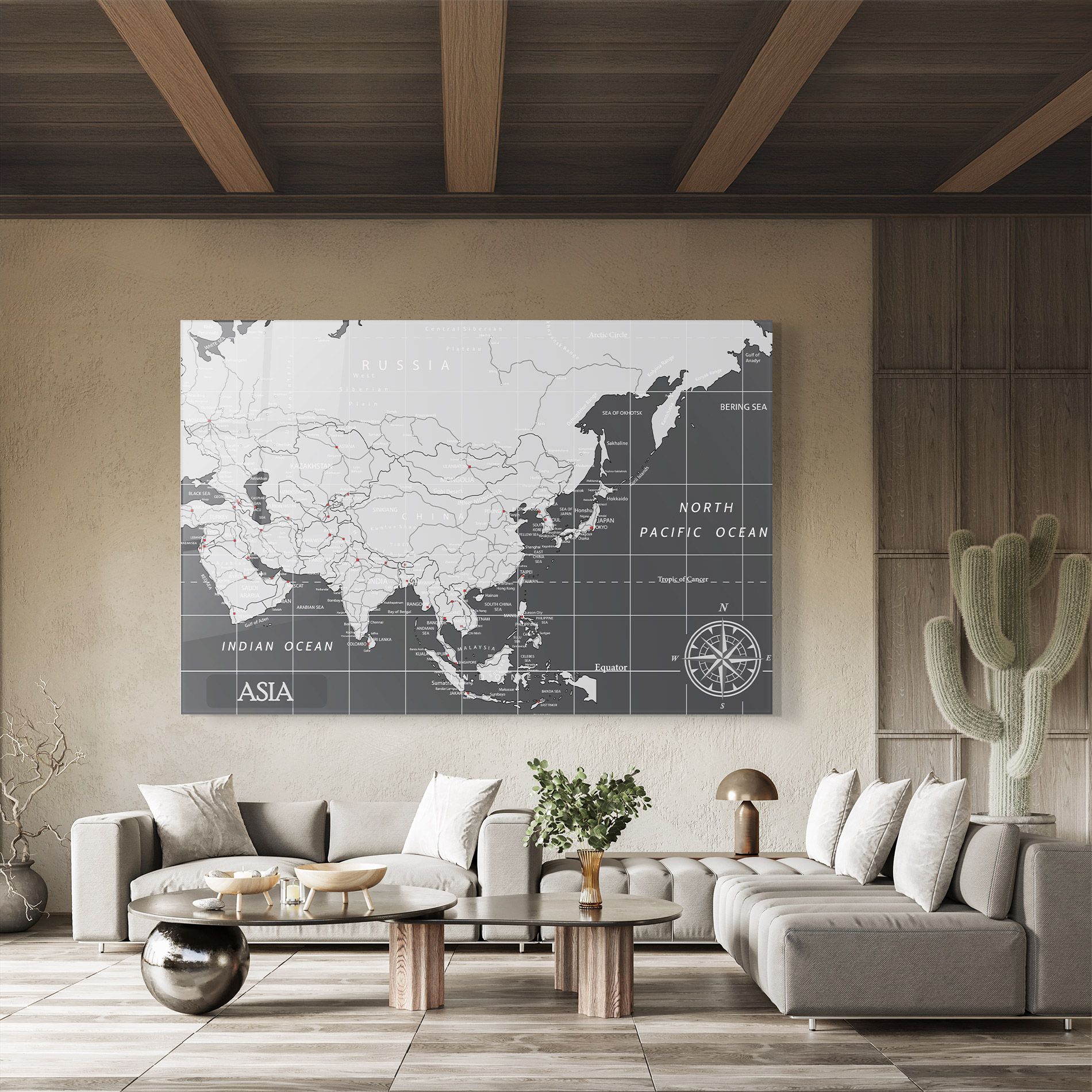Asia Minimal Map mockup 8