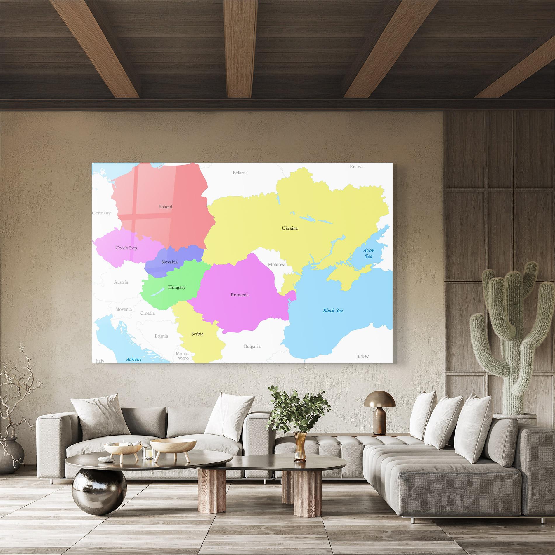 Стъклена картина Black Sea mockup 8