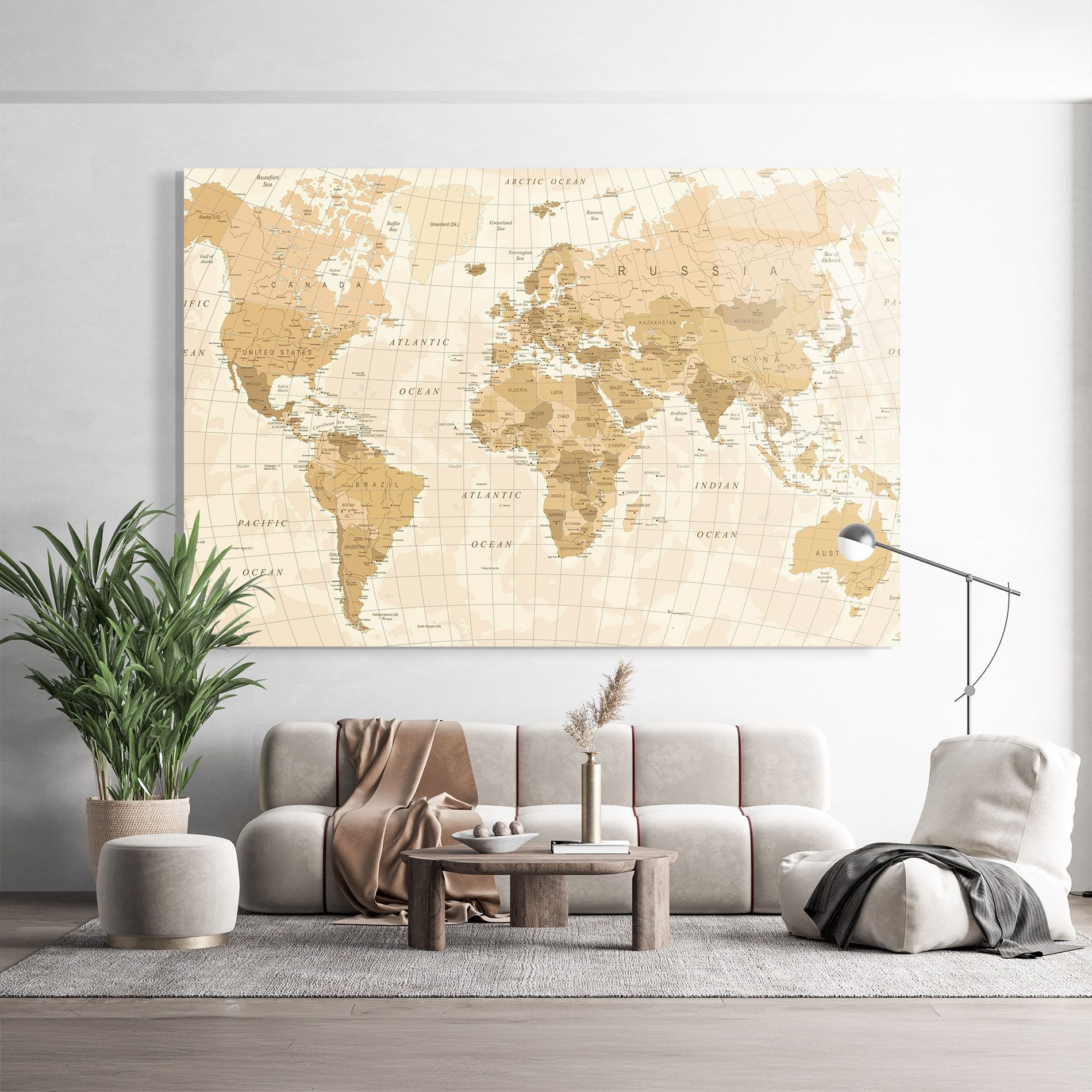 Cream Color Map mockup 9