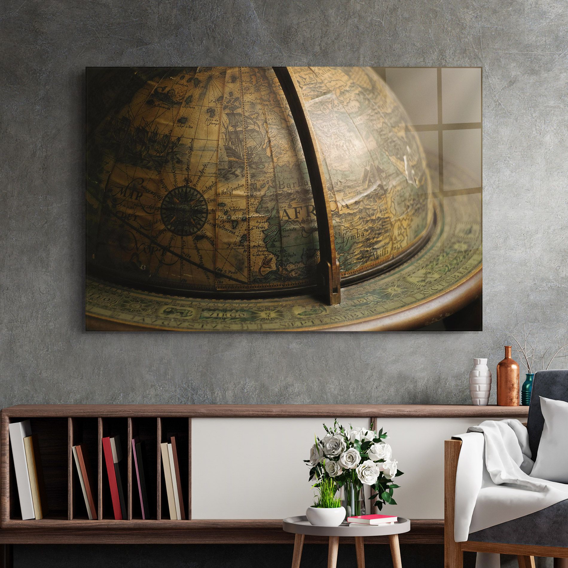 Globe Map mockup 2