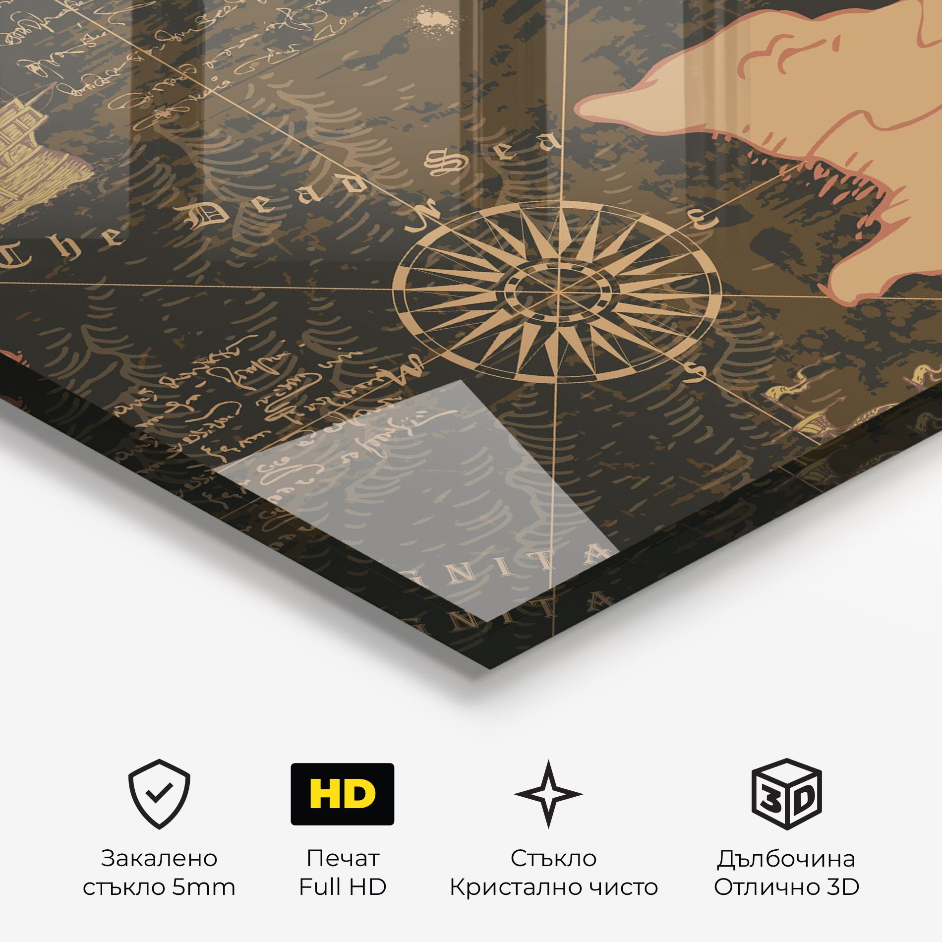 Cool Old Map mockup 3