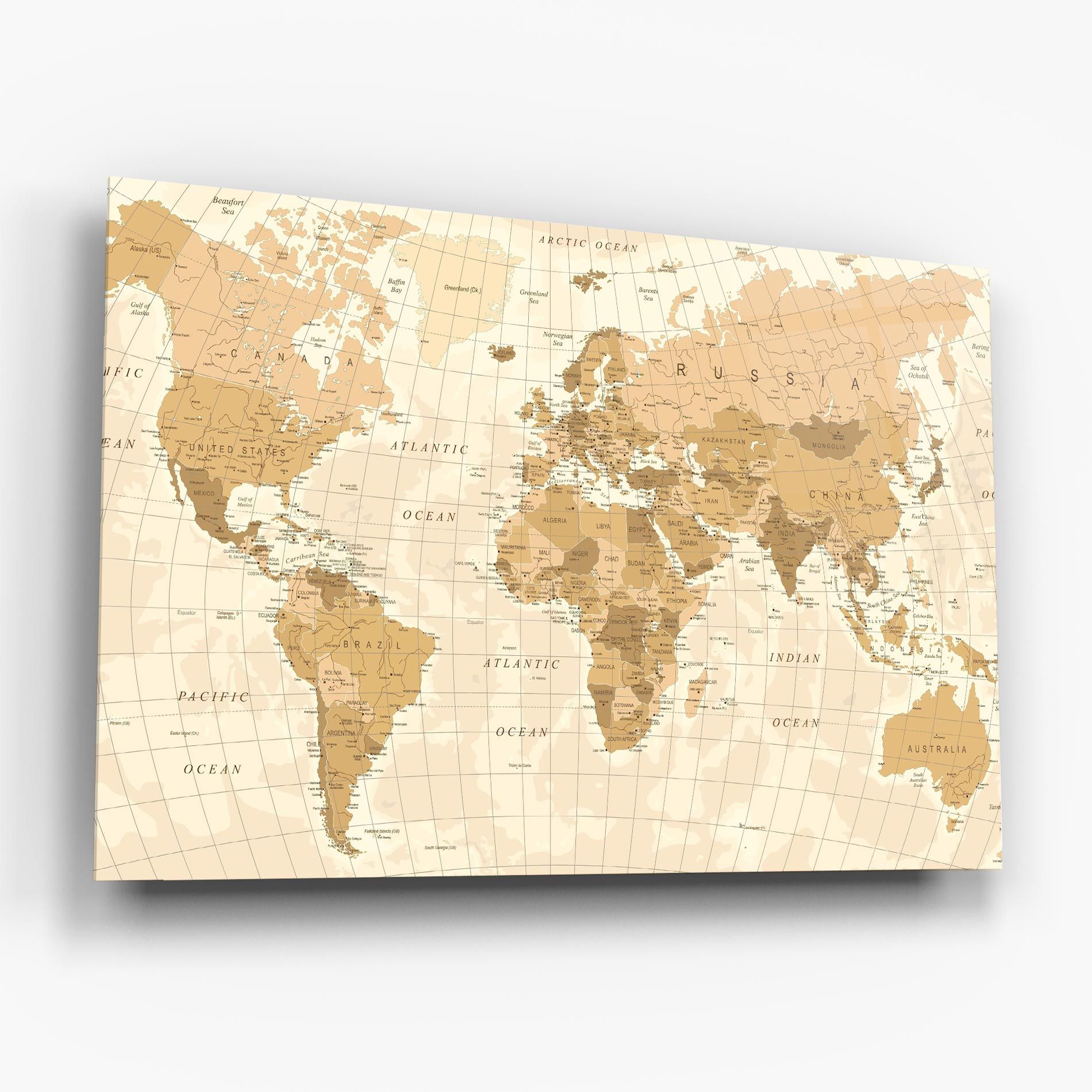Cream Color Map mockup 6