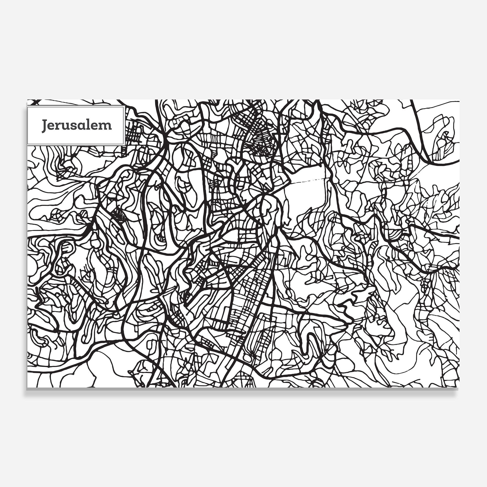 Jerusalem Map mockup 0