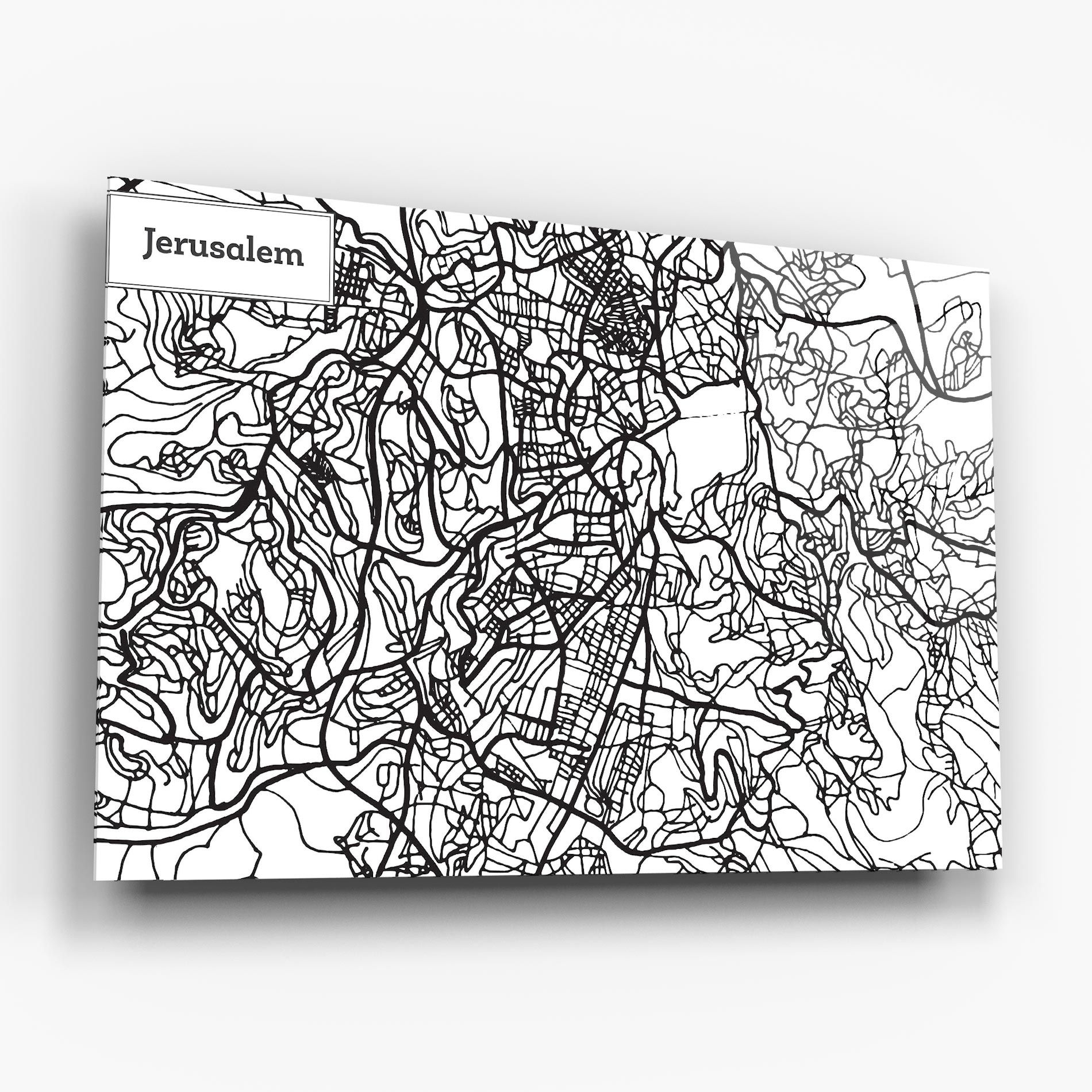 Jerusalem Map mockup 6