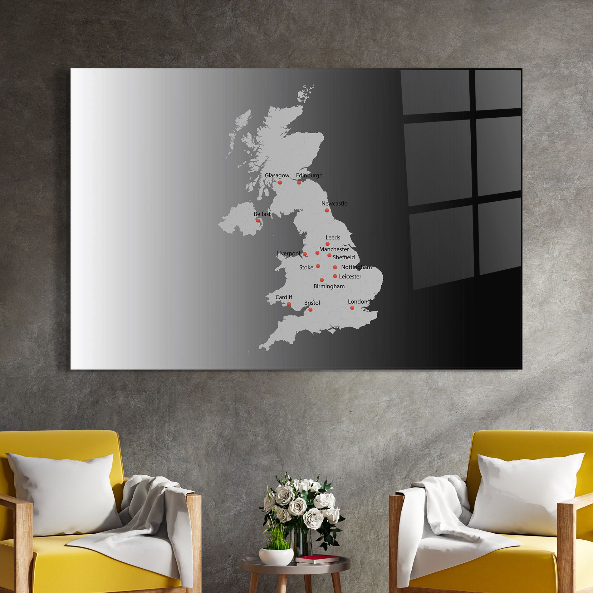 Uk Map mockup 4