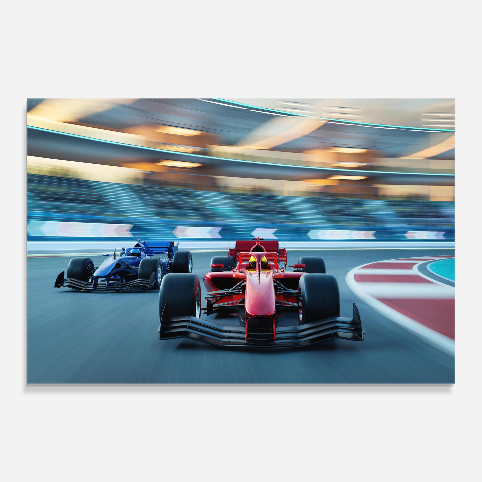 Стъклена картина F1 Racing mockup 0