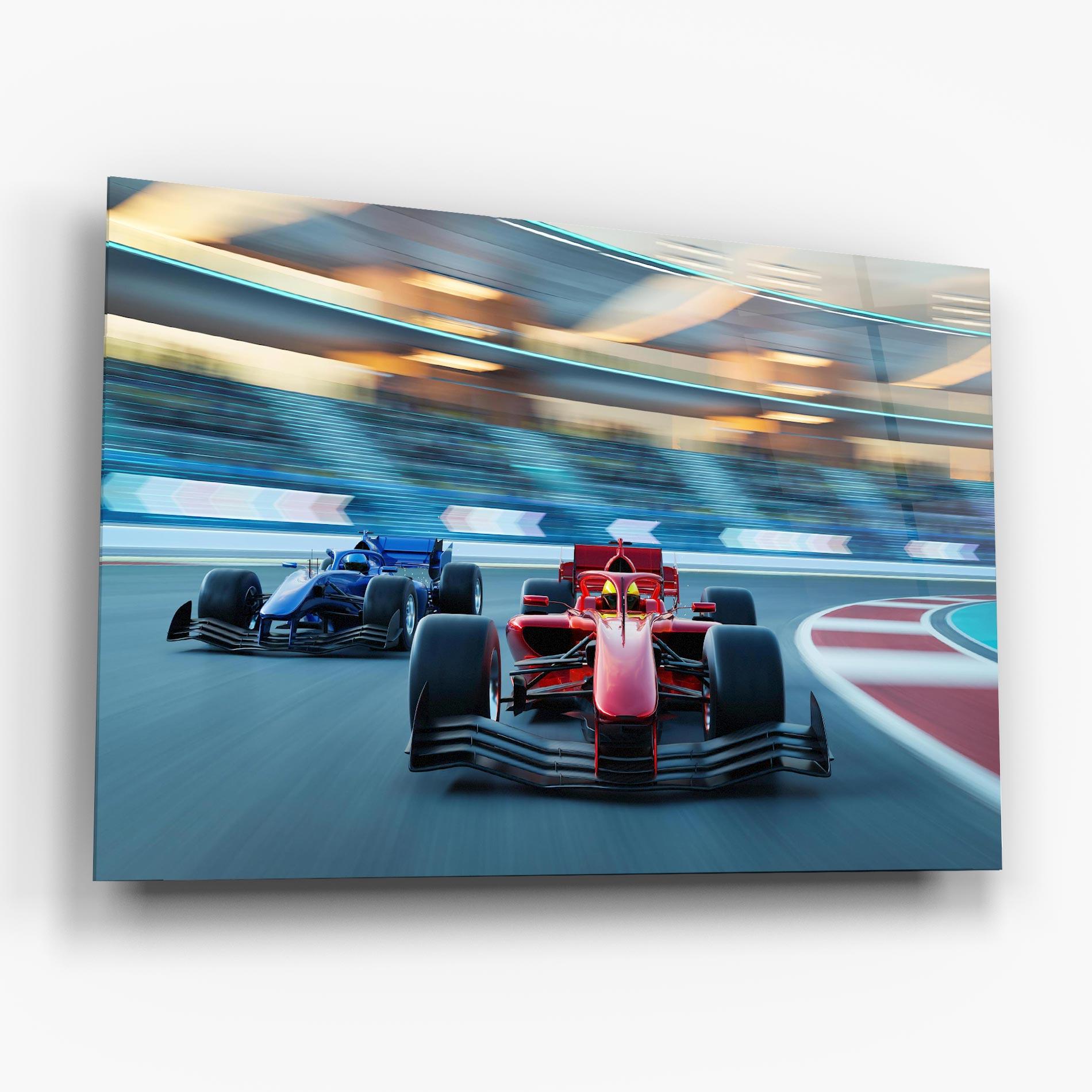 Стъклена картина F1 Racing mockup 6