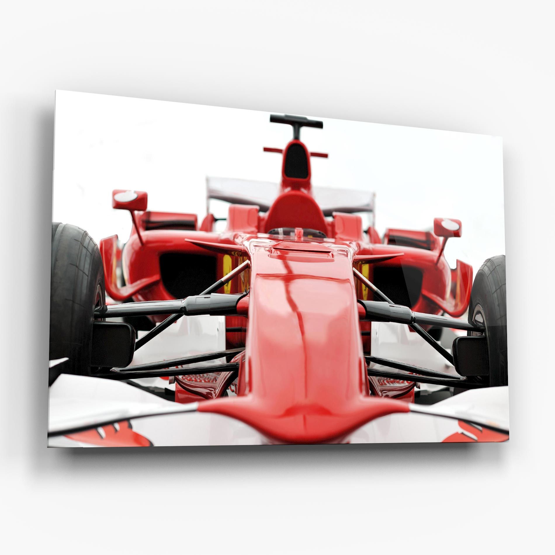 Red Formula 1 Car mockup 6