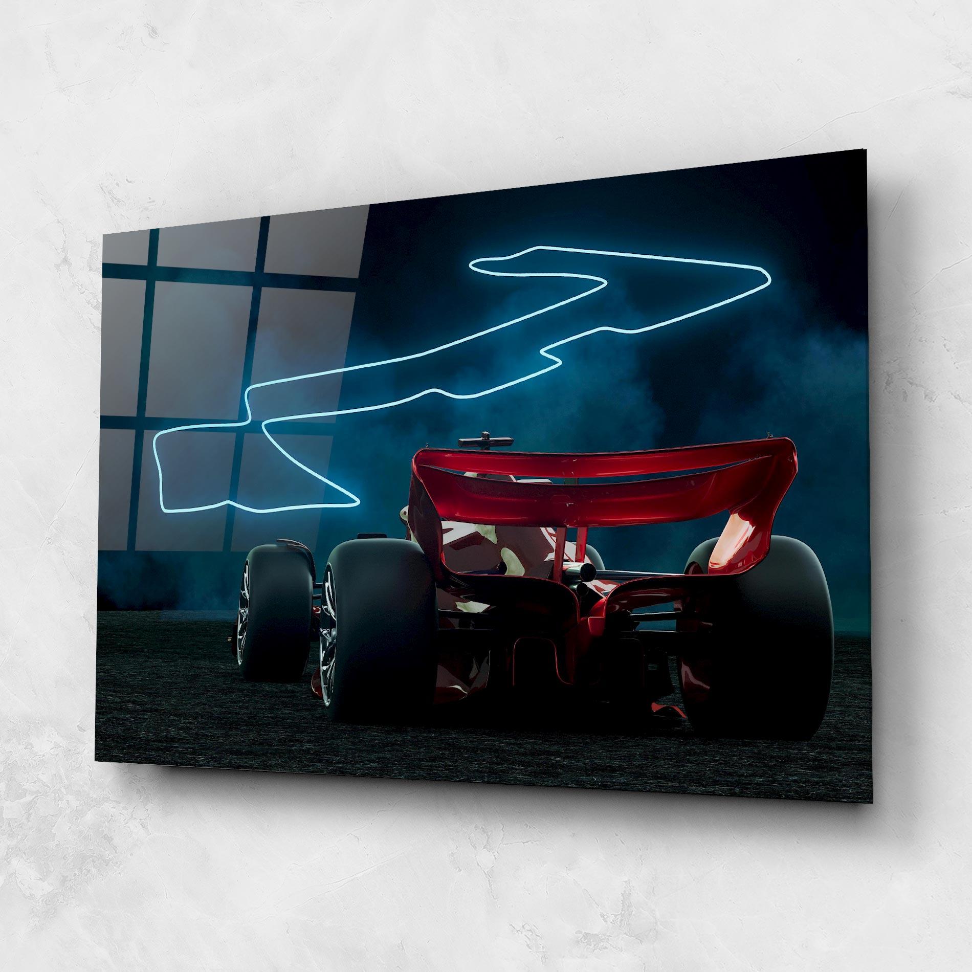 Стъклена картина Race Car F1 mockup 1