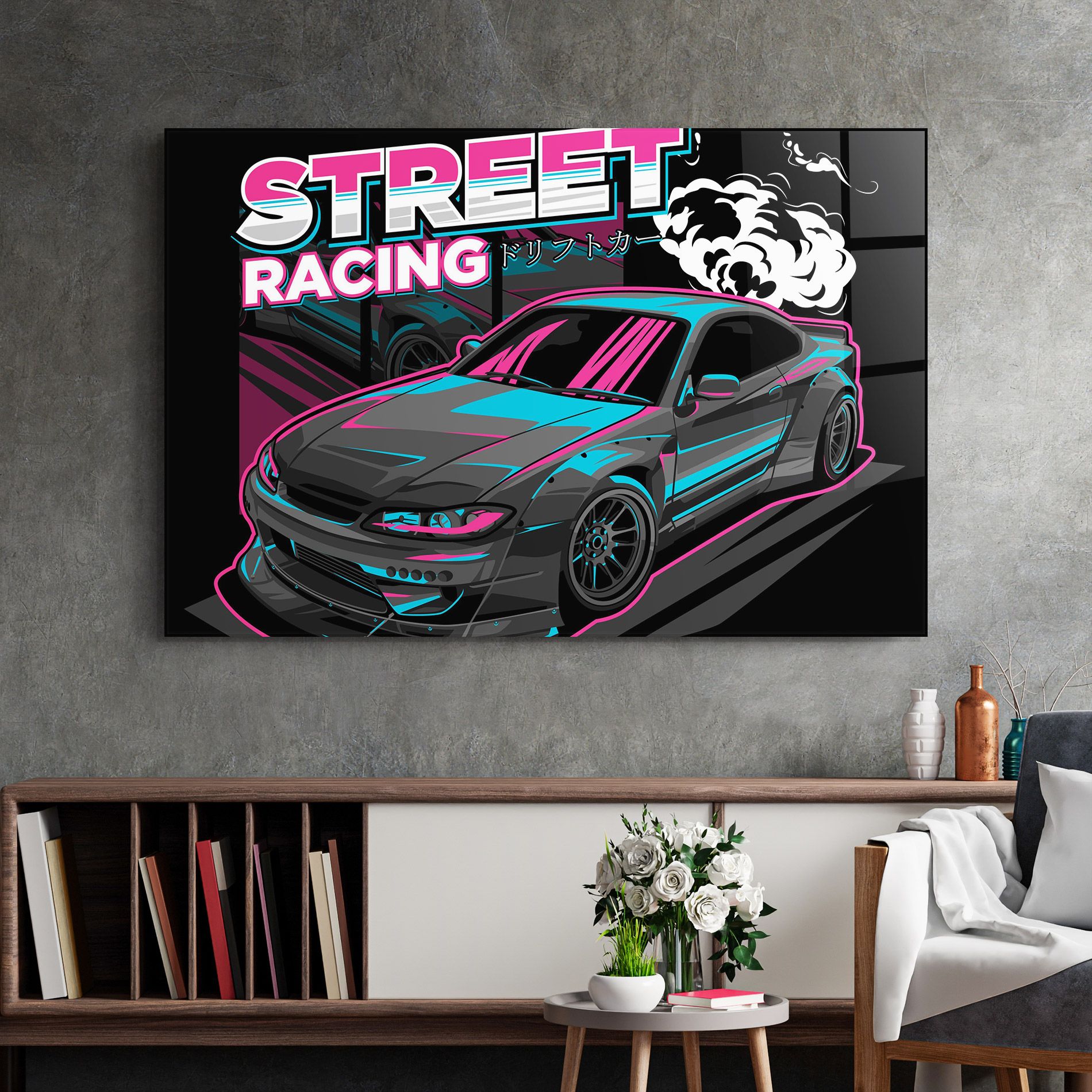 Drift Grey Car mockup 2