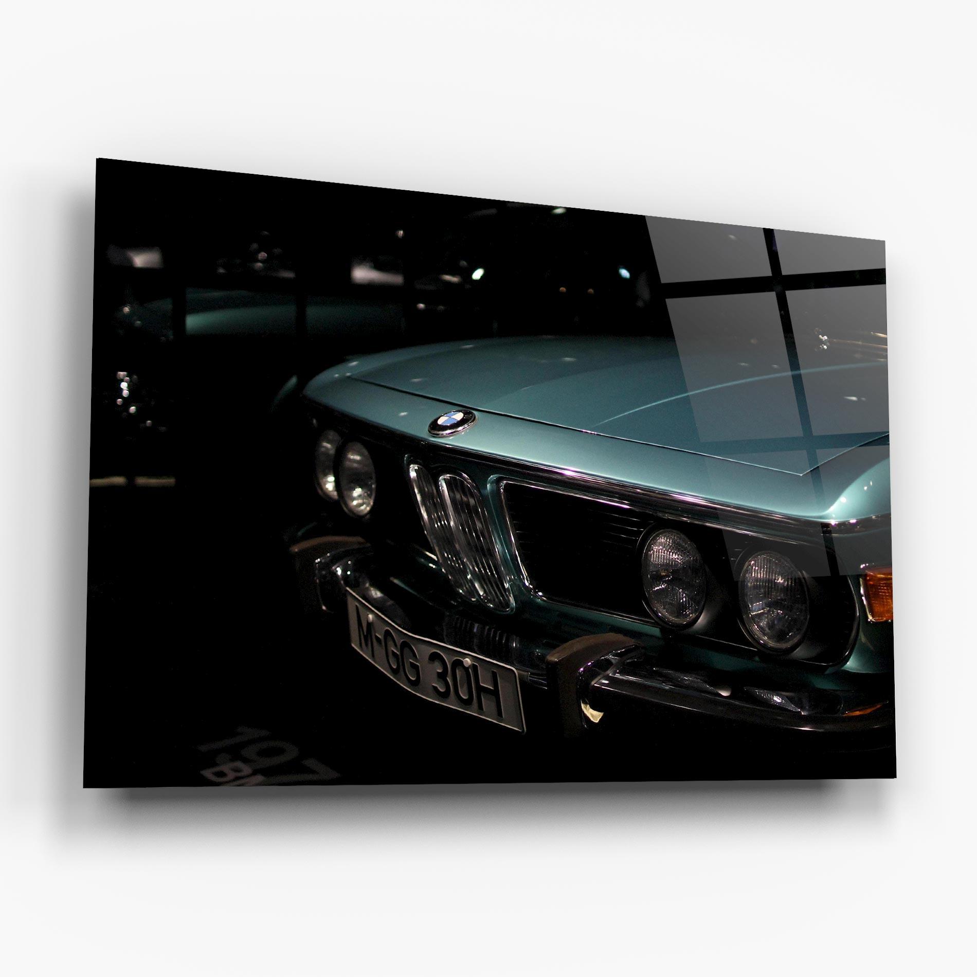 Стъклена картина Old Bmw Headlight mockup 6