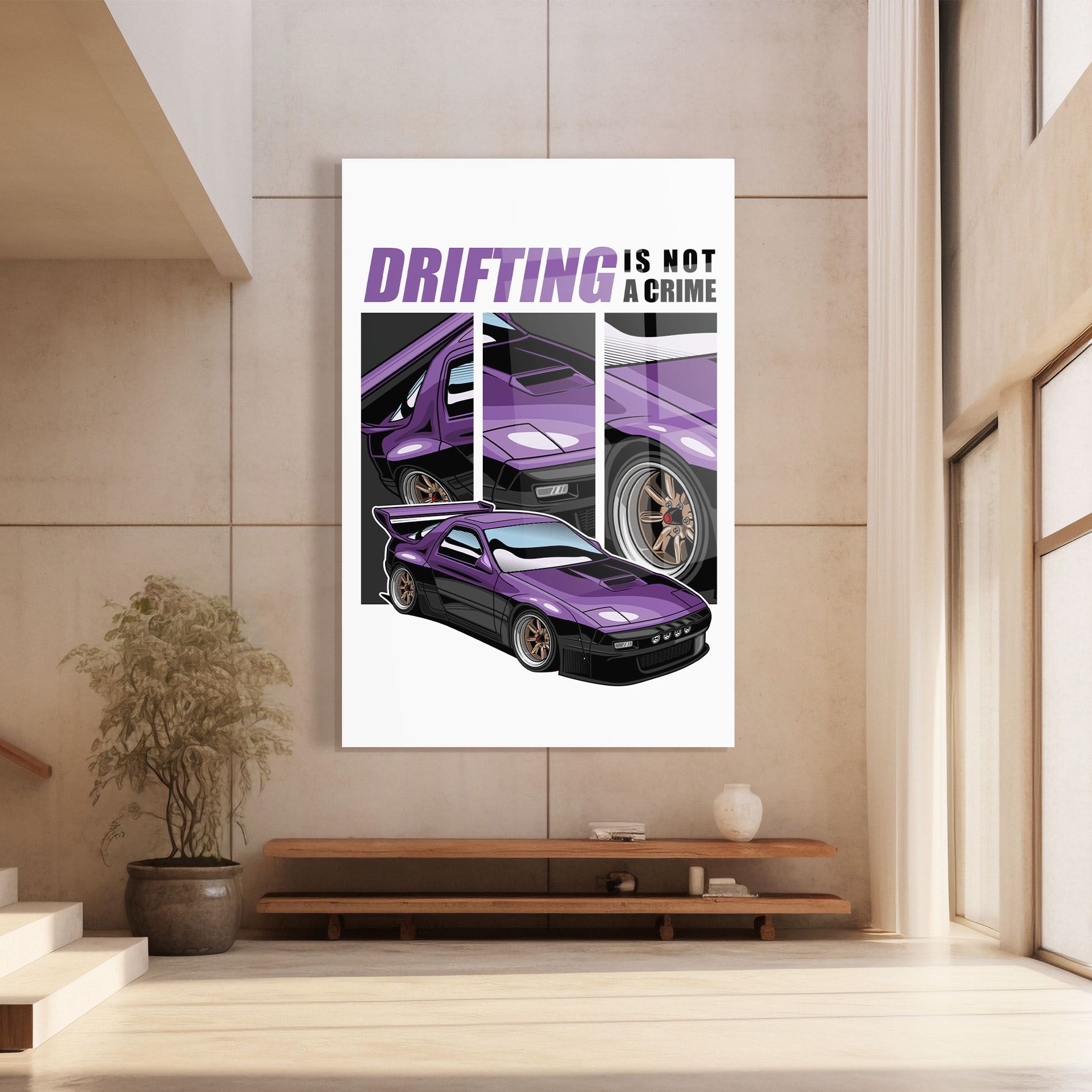 Drift Purple Car mockup 8