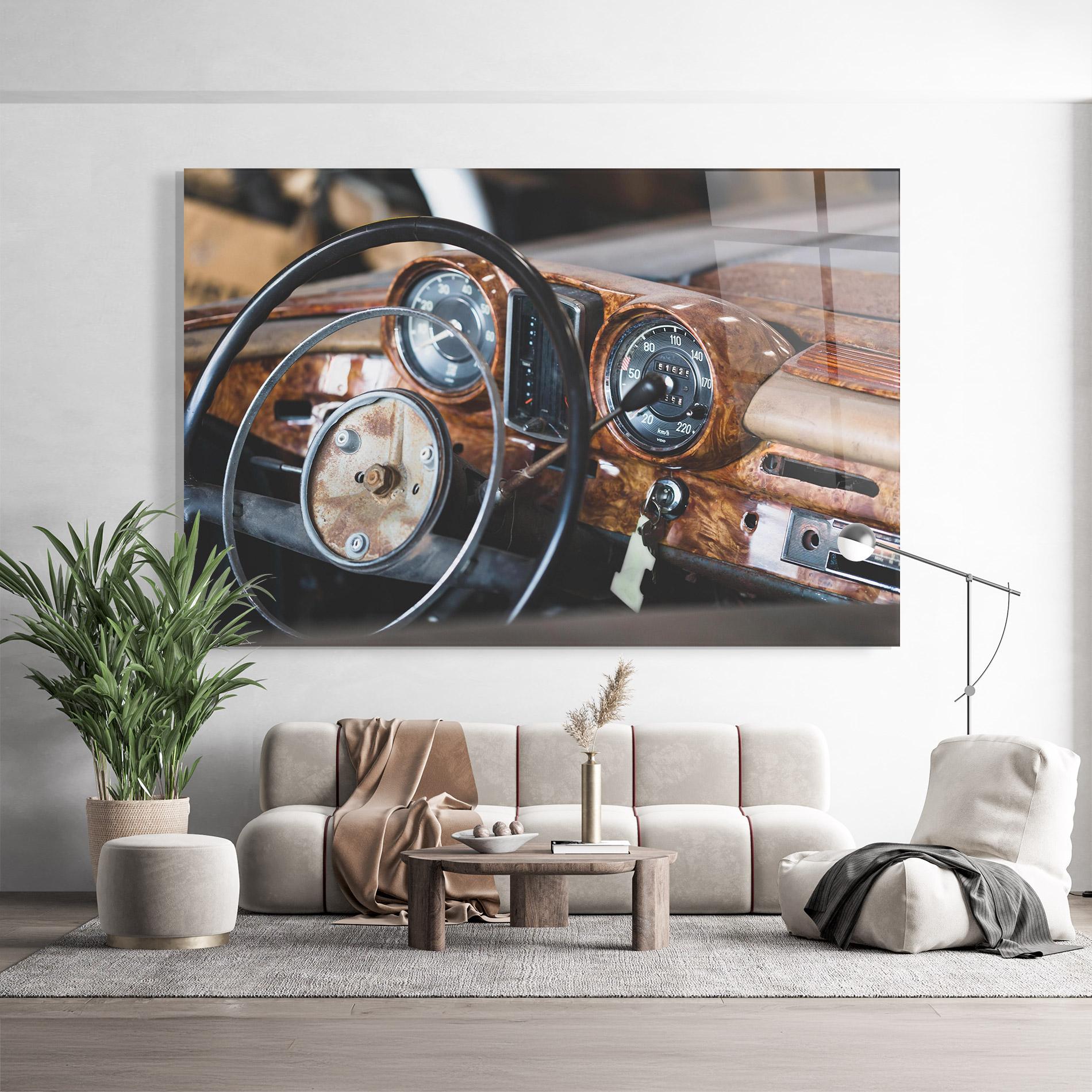 Стъклена картина Brown Clean Car mockup 9