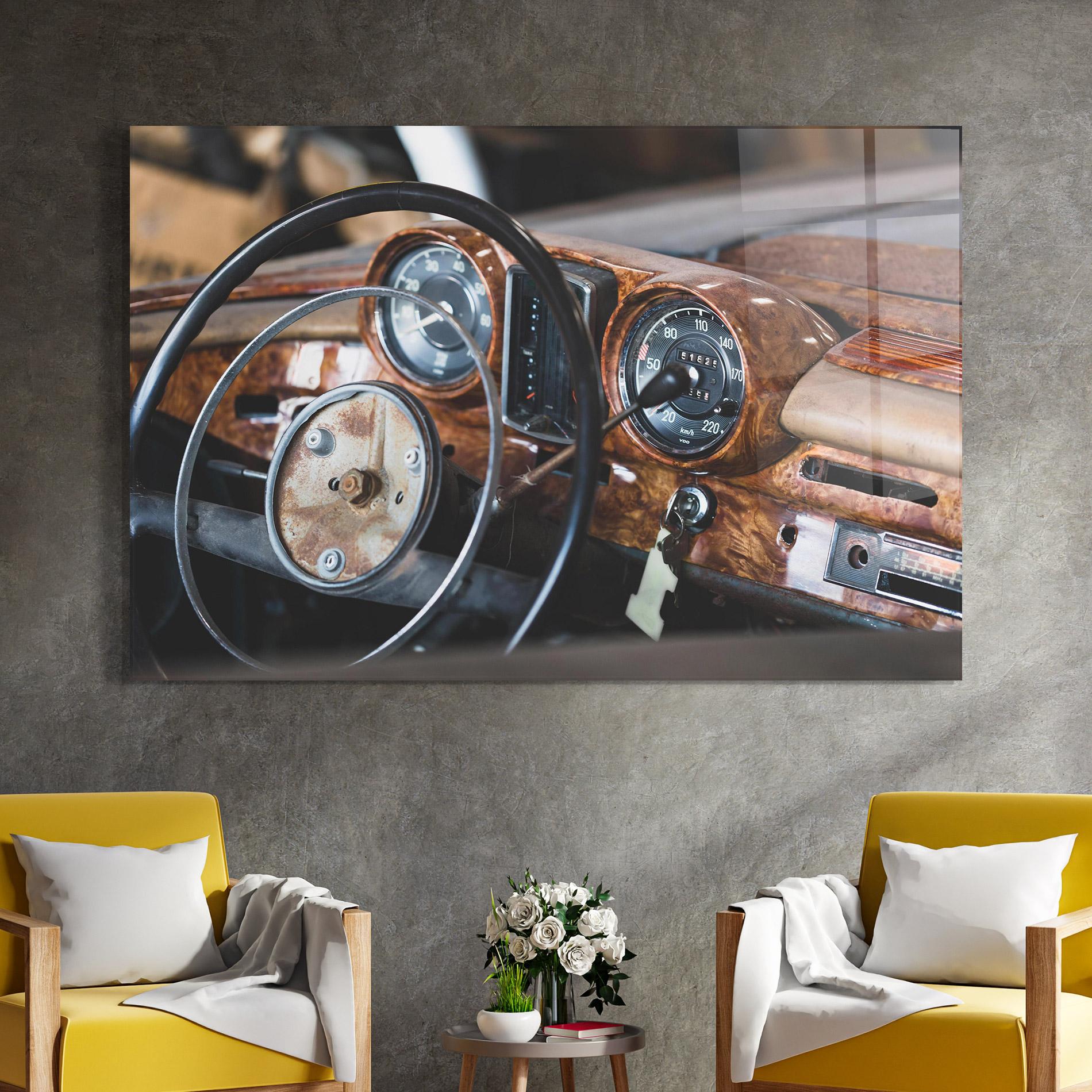 Стъклена картина Brown Clean Car mockup 4