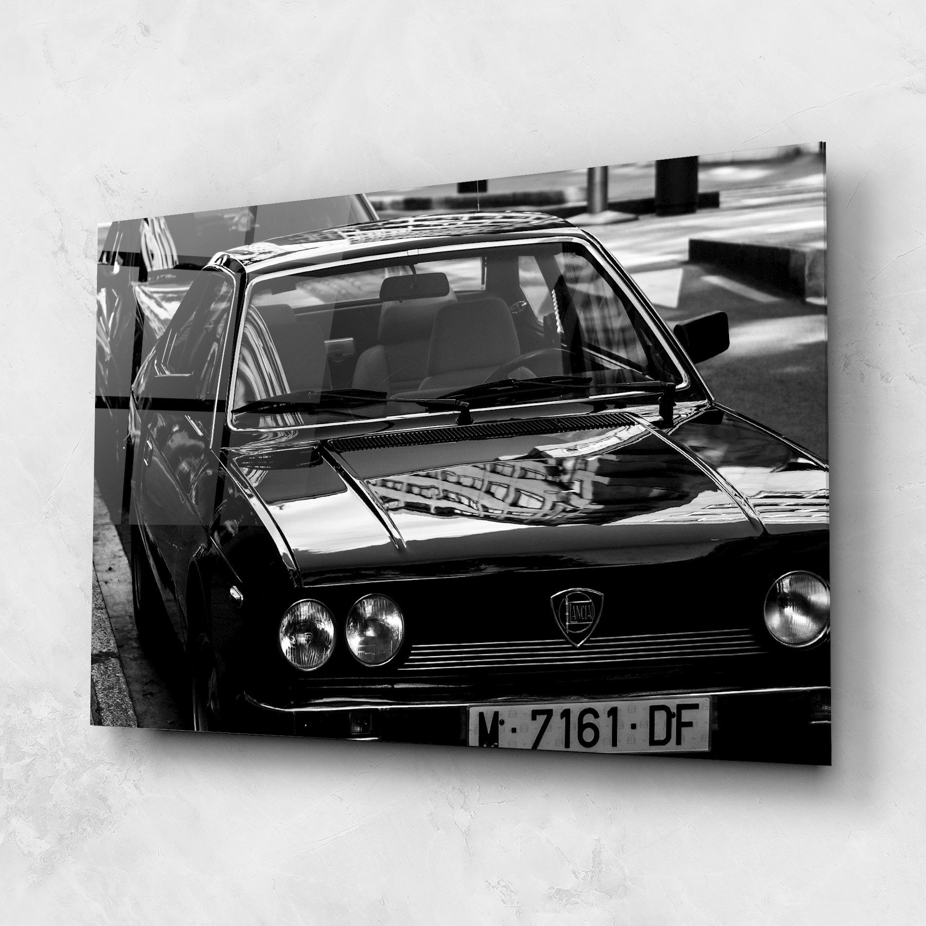 Стъклена картина Black Shiny Car mockup 1