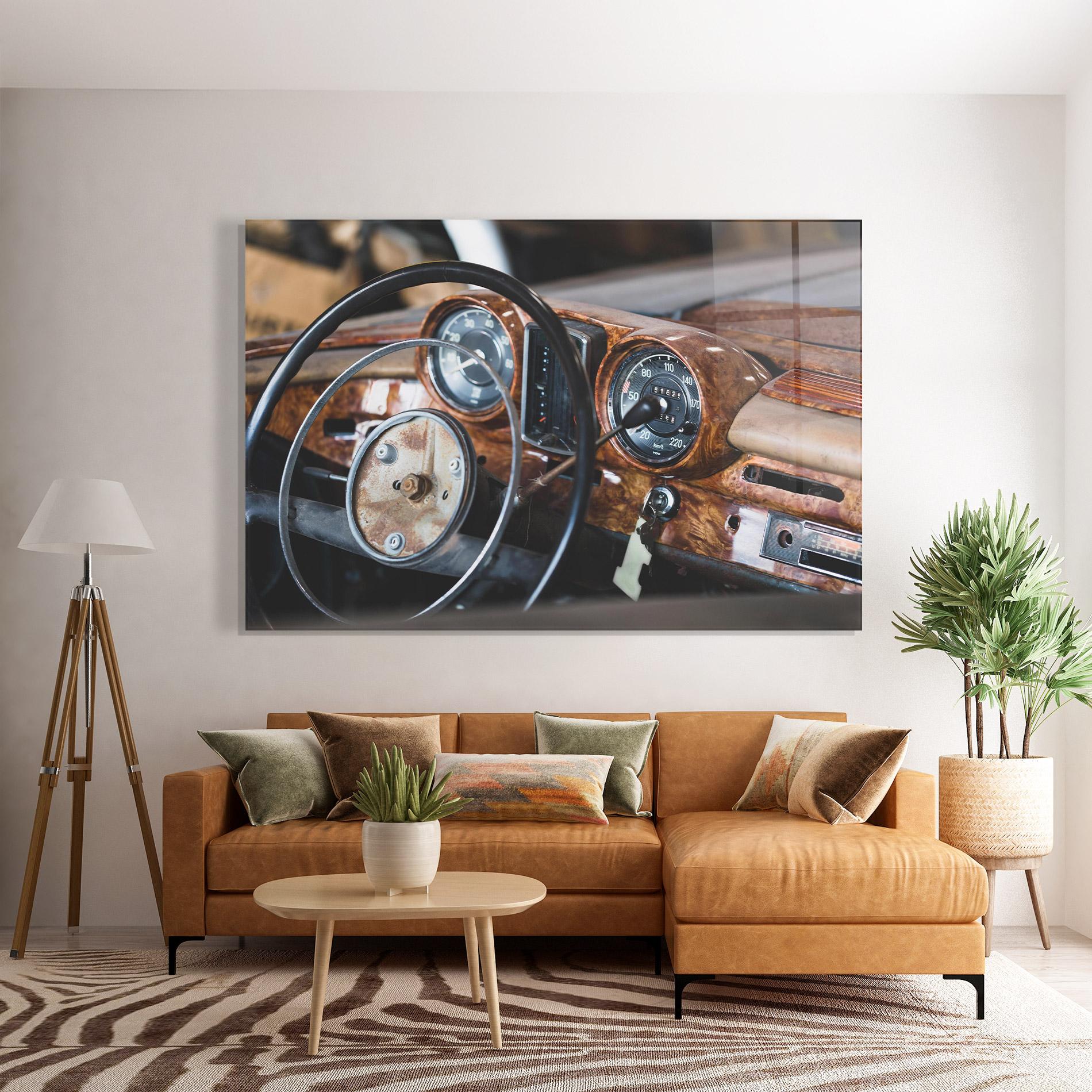 Стъклена картина Brown Clean Car mockup 7