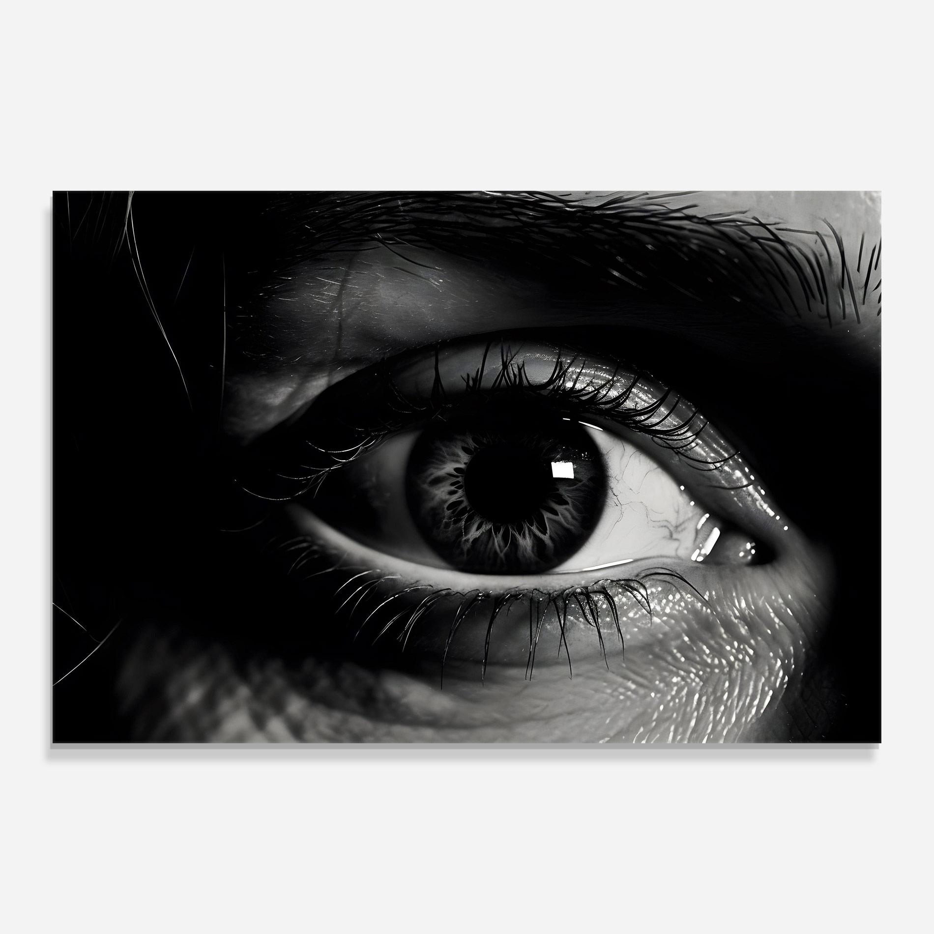 Стъклена картина Eye Close Up mockup 0