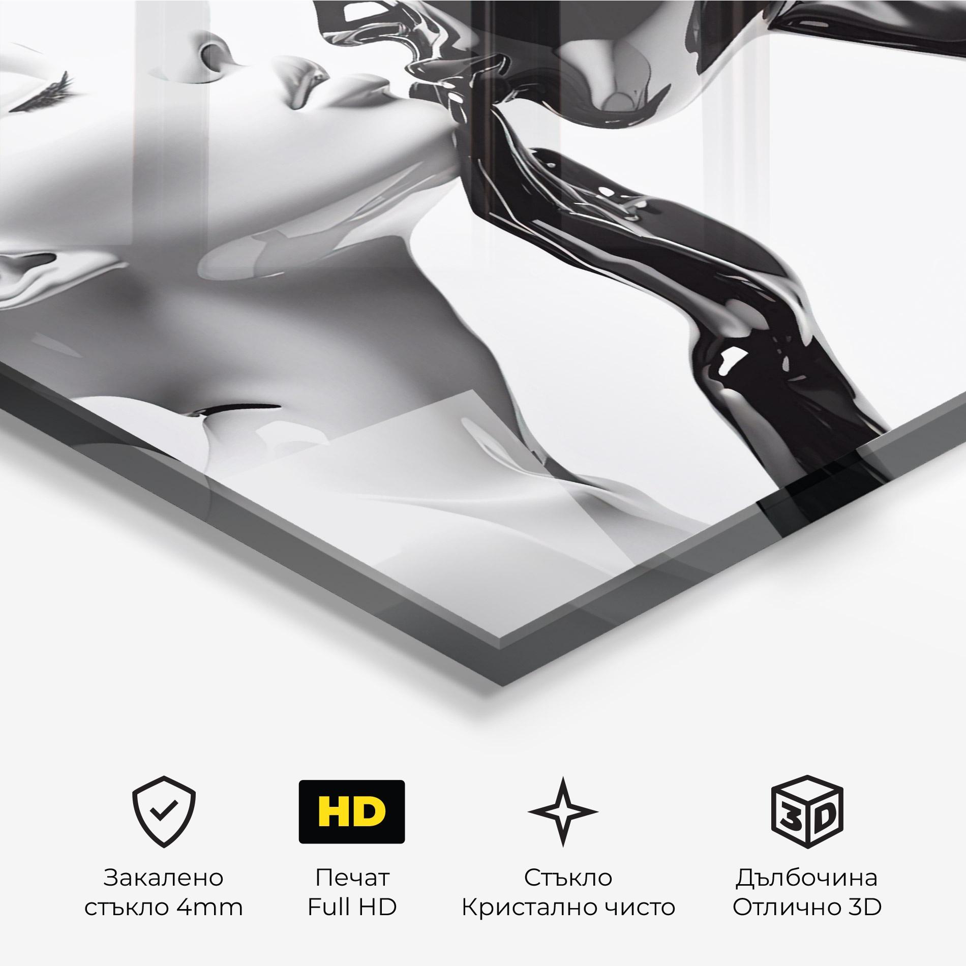 Стъклена картина Feminine Sculpture mockup 3