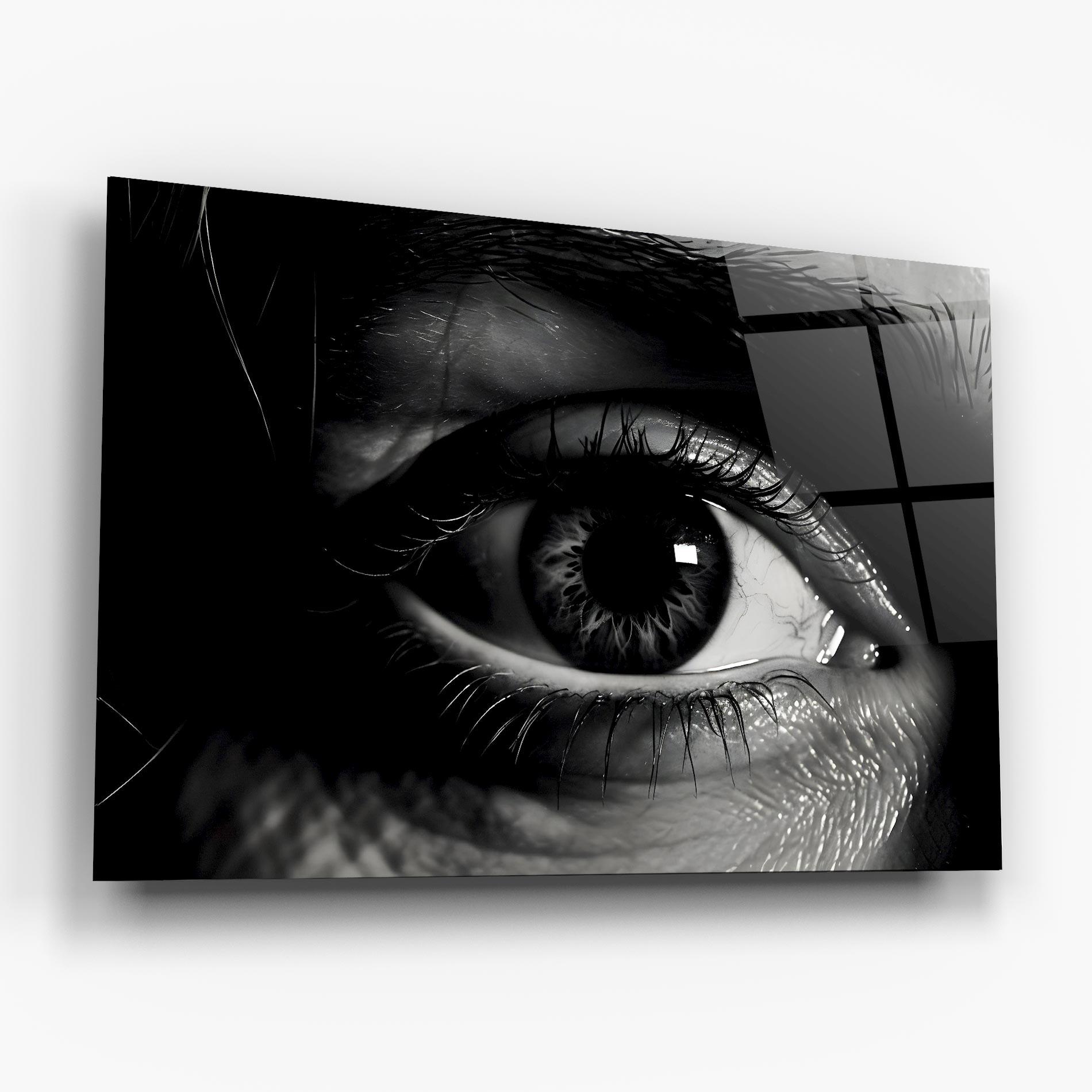 Стъклена картина Eye Close Up mockup 6