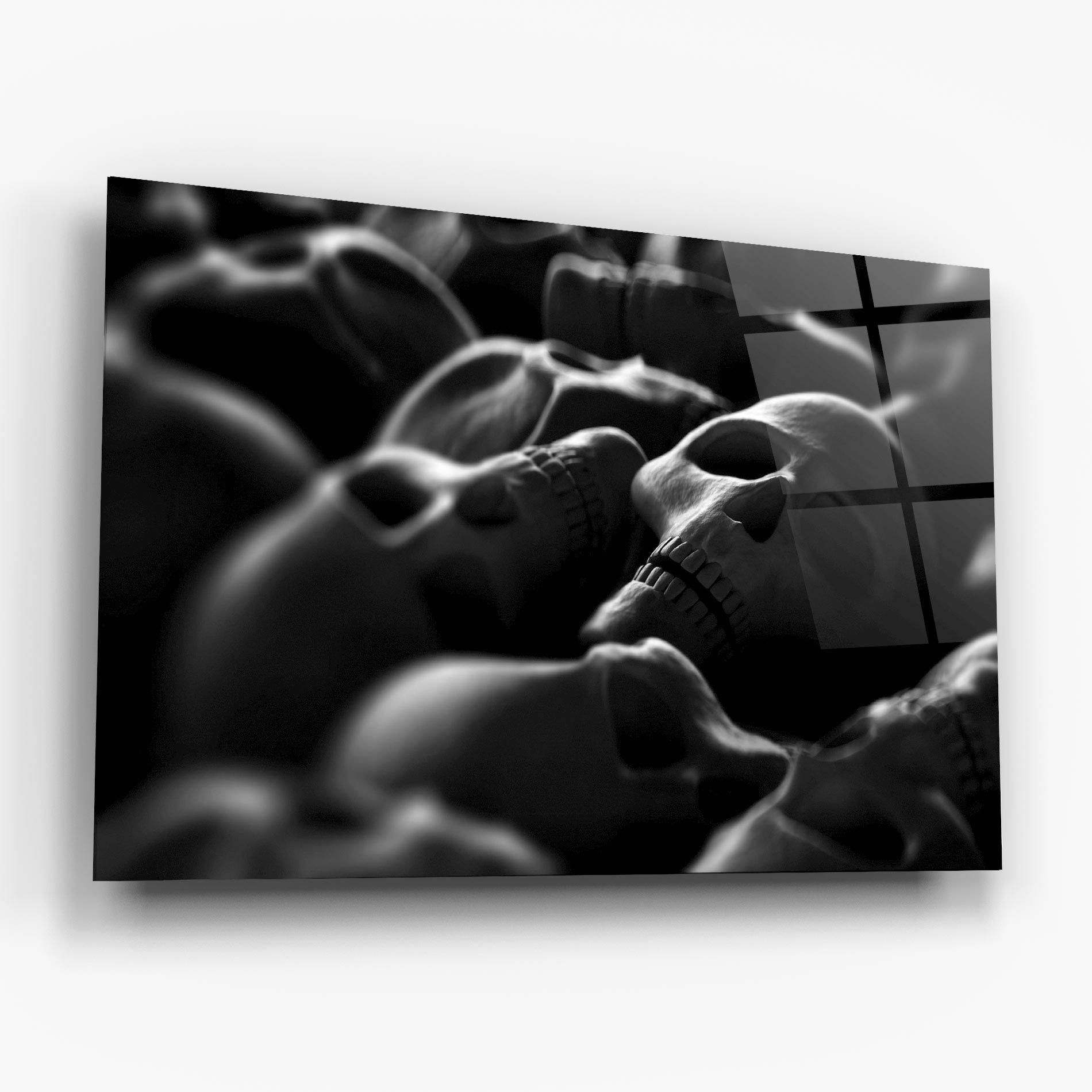 Gray Human Skull mockup 6