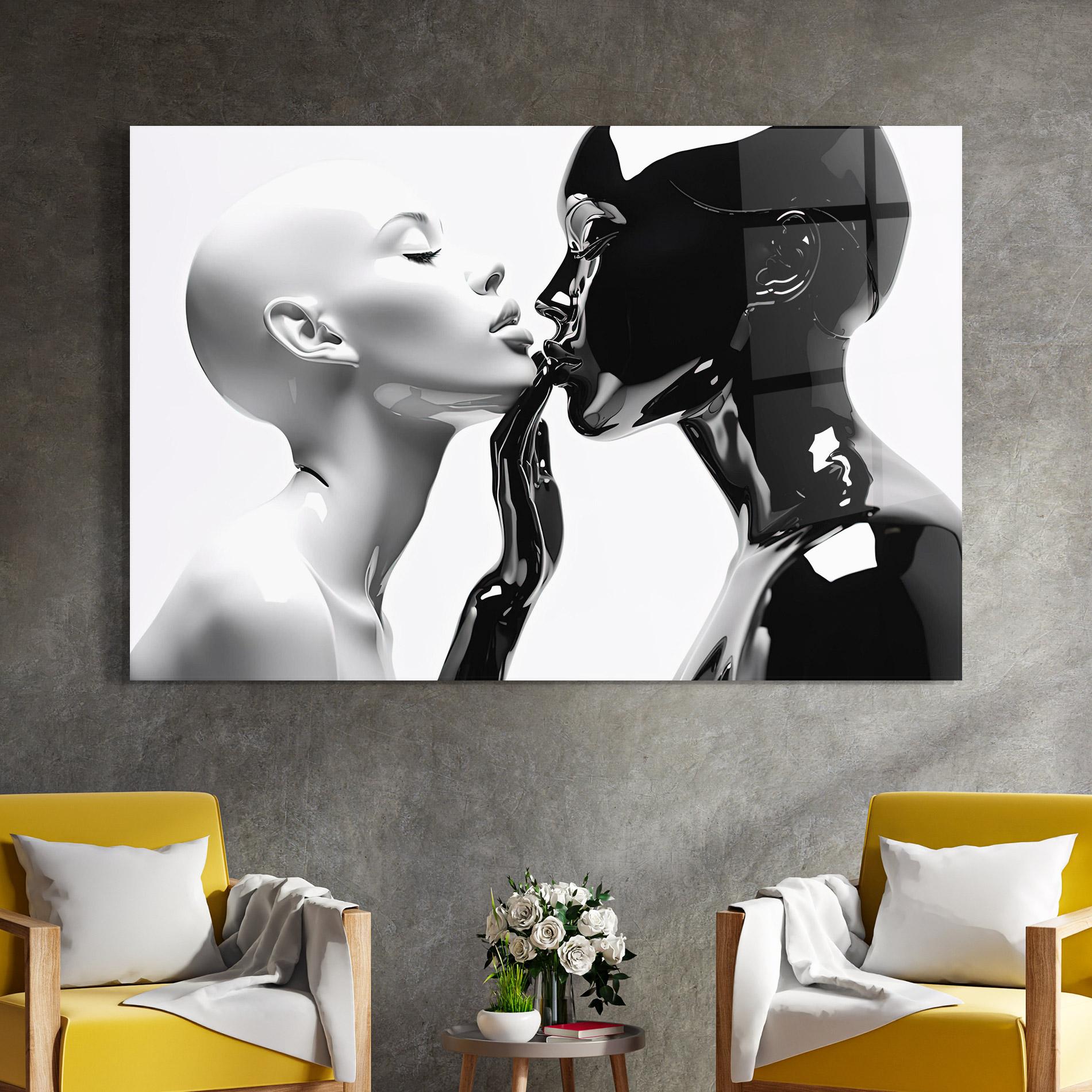 Стъклена картина Feminine Sculpture mockup 4