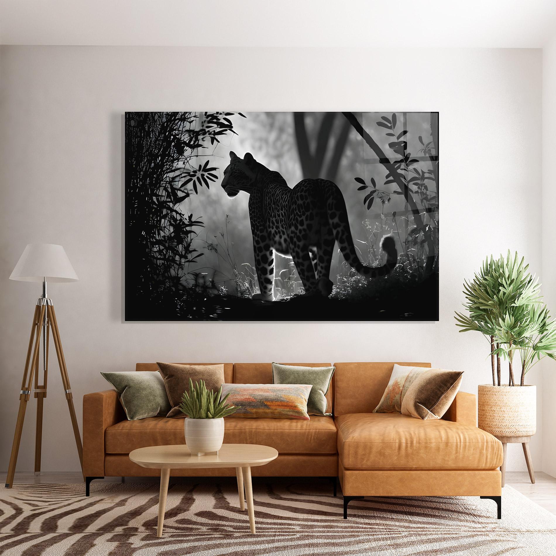 Стъклена картина Beautiful Grey Animal mockup 7