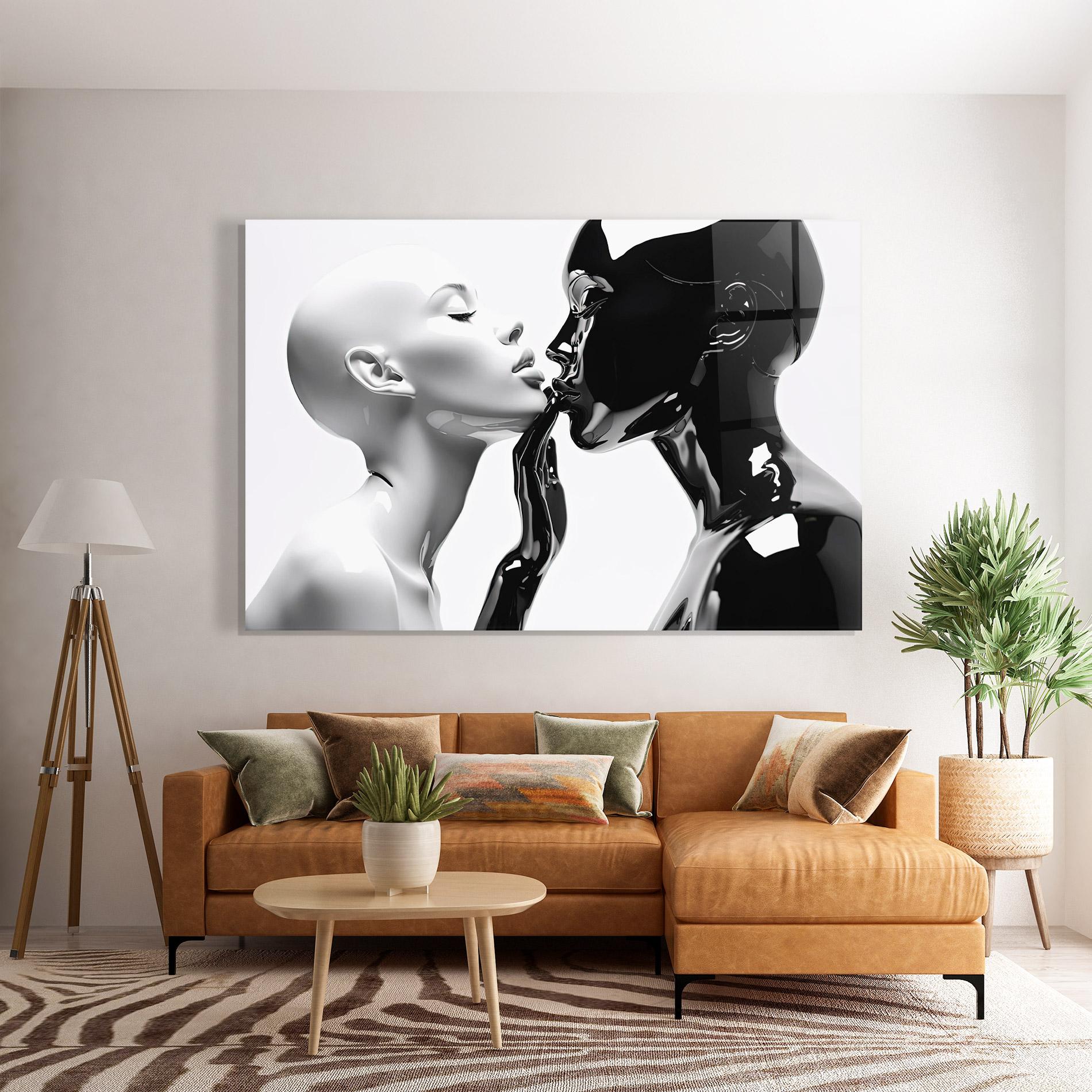 Стъклена картина Feminine Sculpture mockup 7