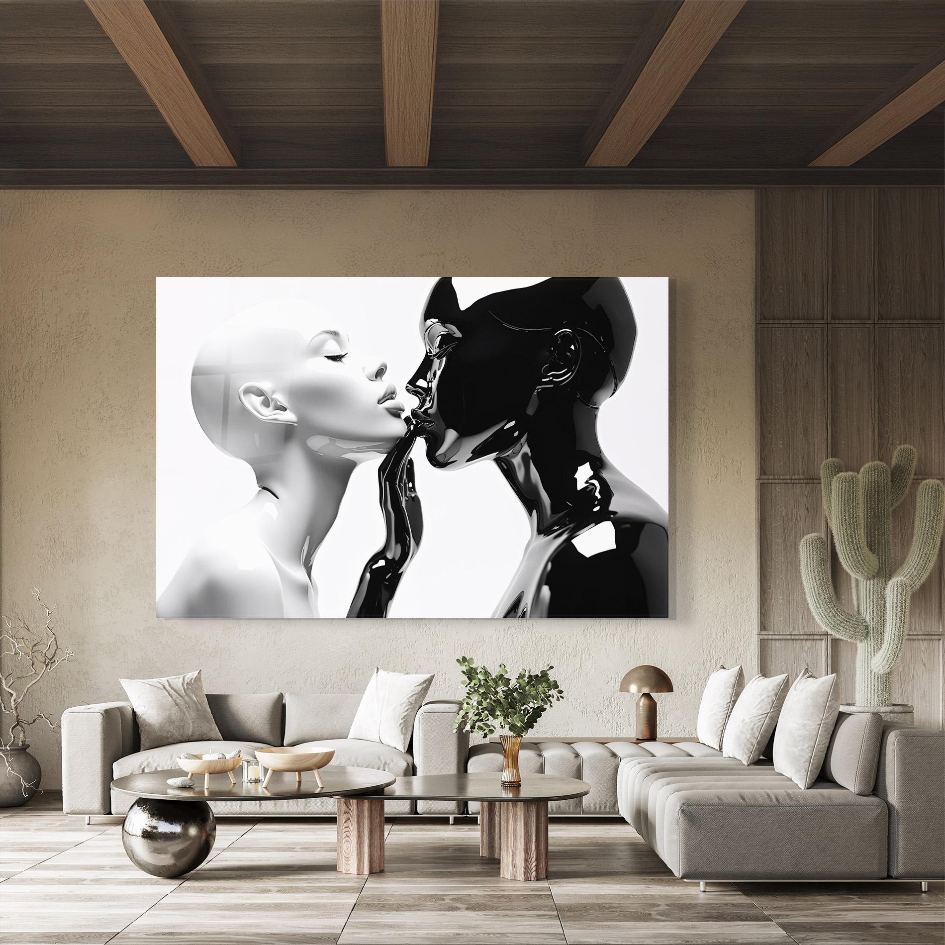 Стъклена картина Feminine Sculpture mockup 8