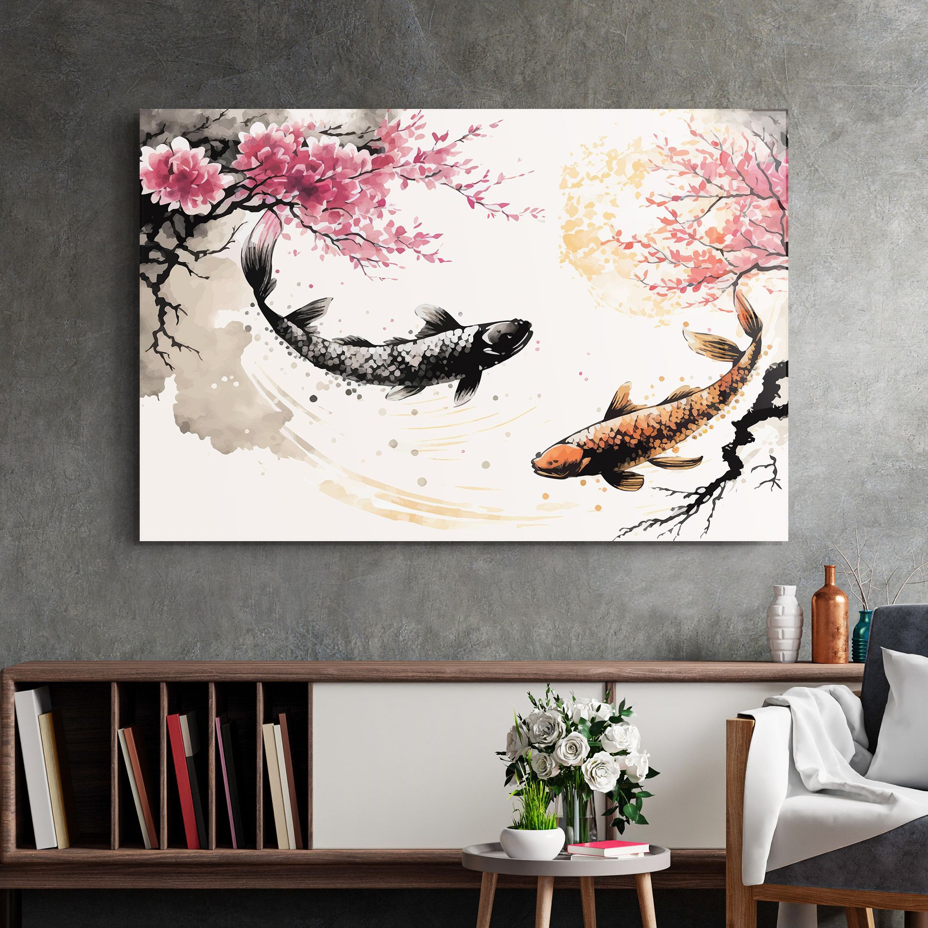 Asiatic Flower Fish mockup 2
