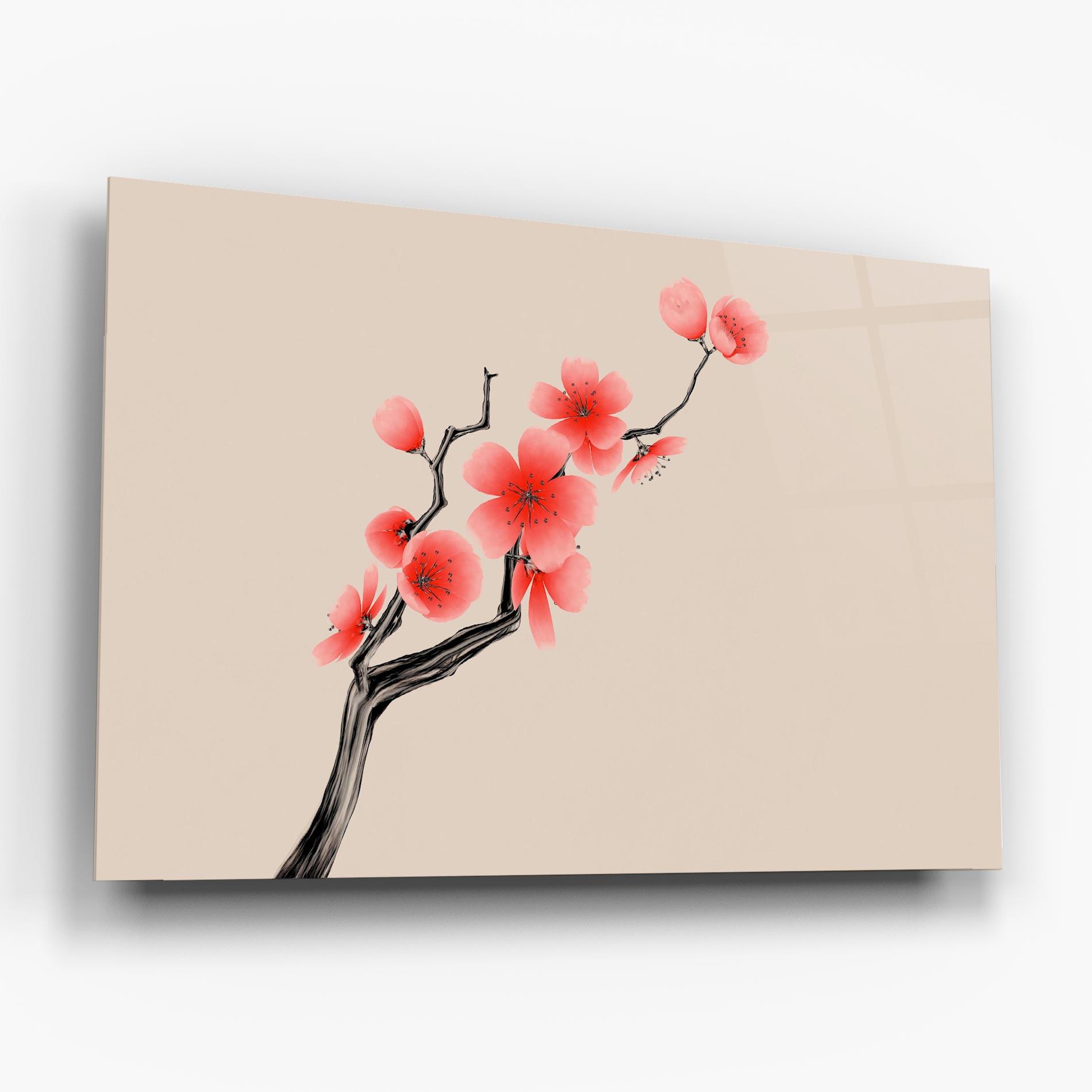 Стъклена картина Chinese Plum Blossom mockup 6