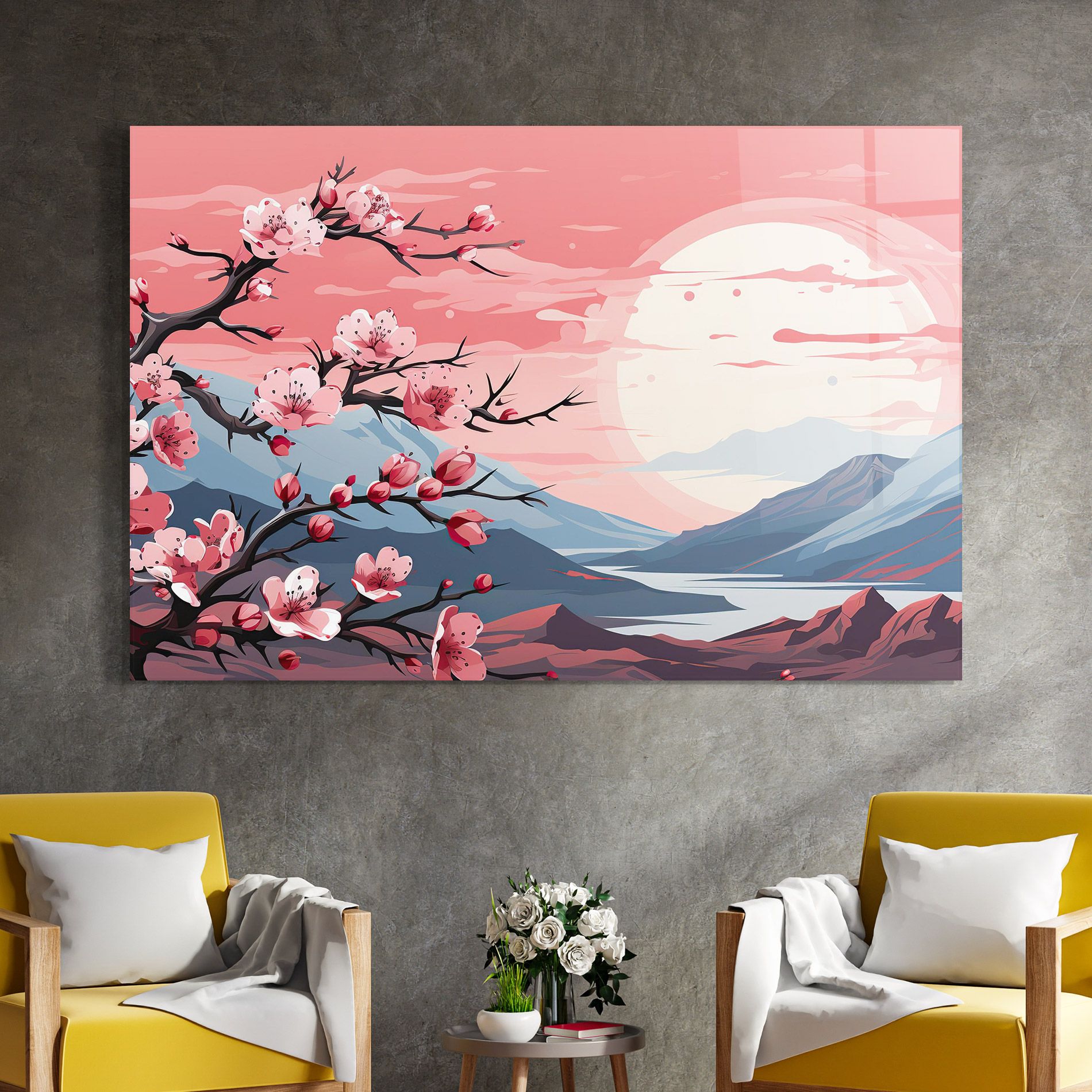 Chinese Cherry Blossoms mockup 4