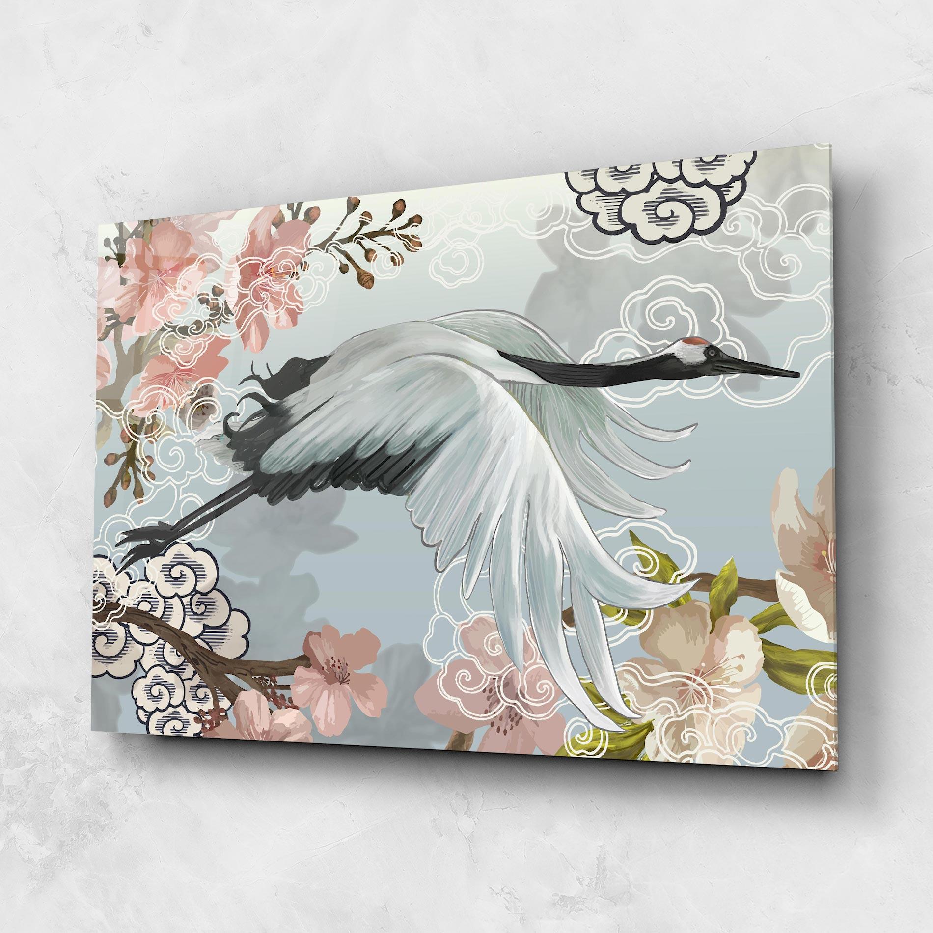 Стъклена картина Beautiful Asiatic Bird mockup 1