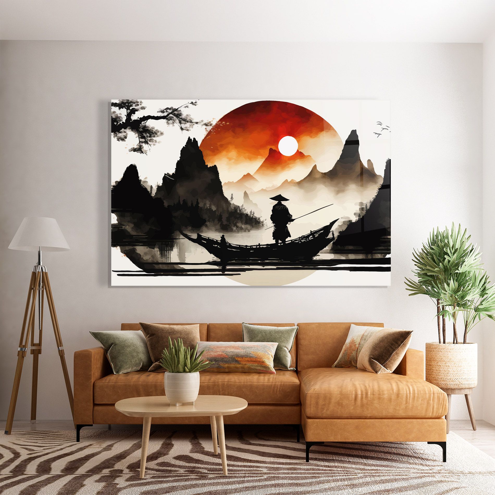 Black Asiatic Boat mockup 7