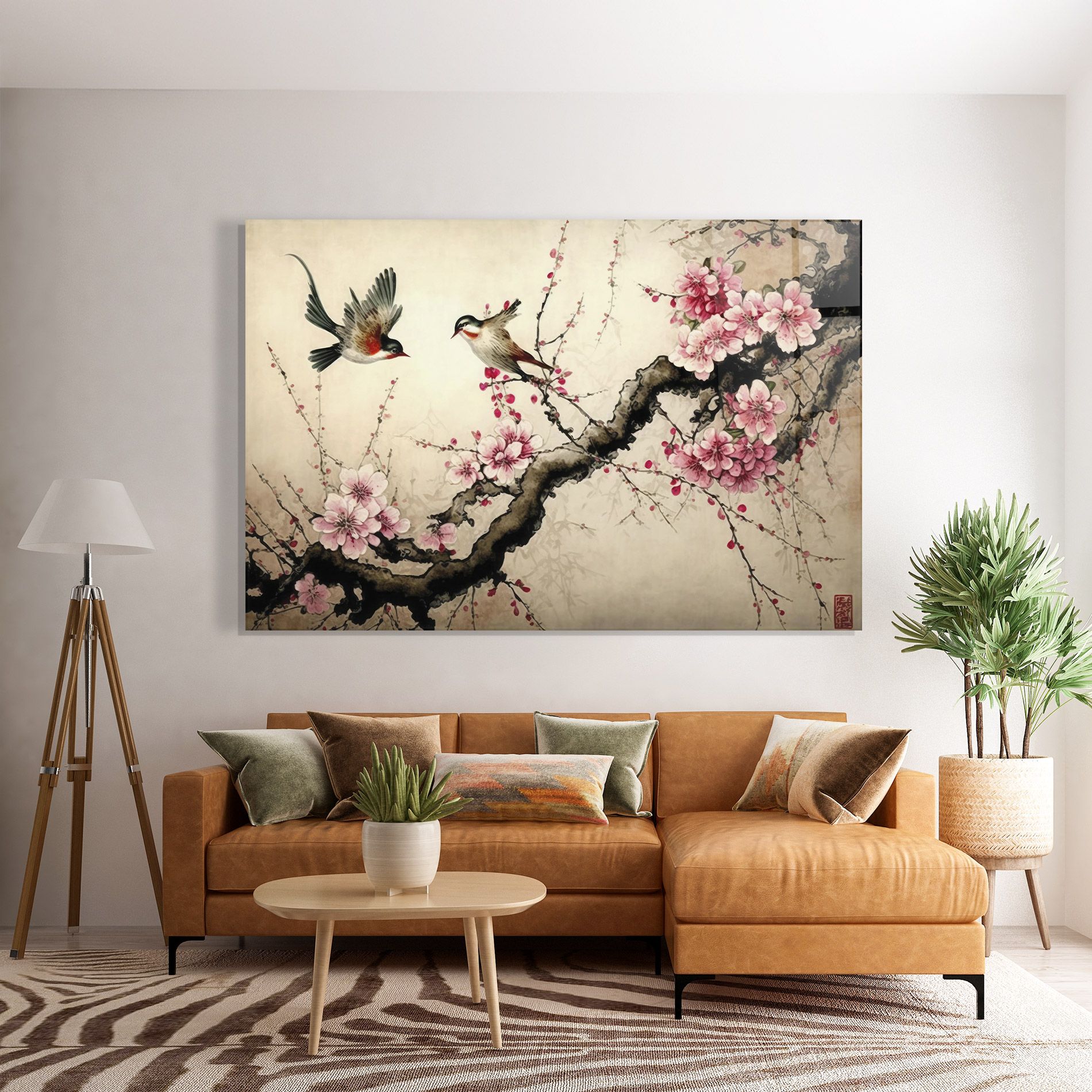 Cherry Blossom Birds mockup 7