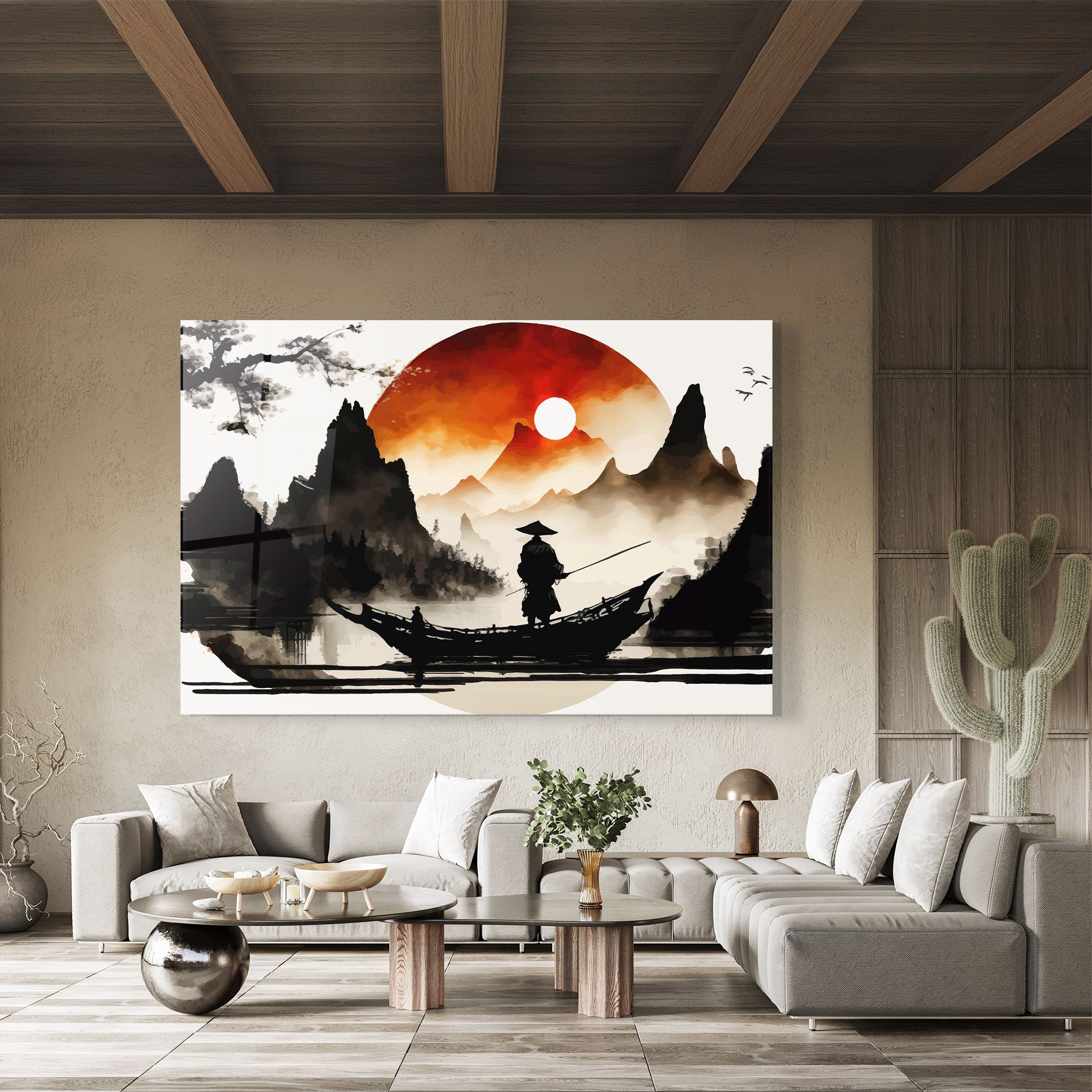 Black Asiatic Boat mockup 8