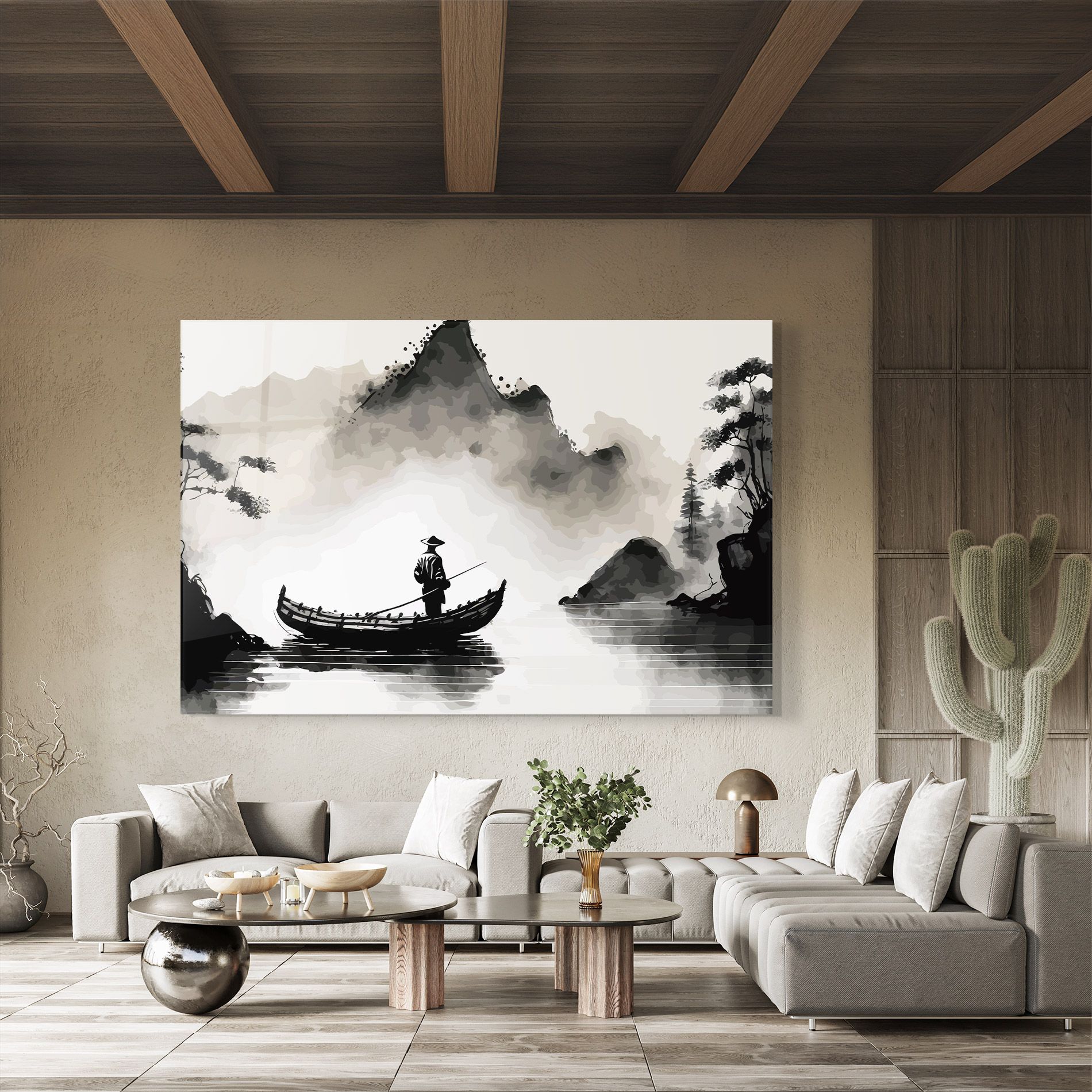 Black Ink Boat mockup 8