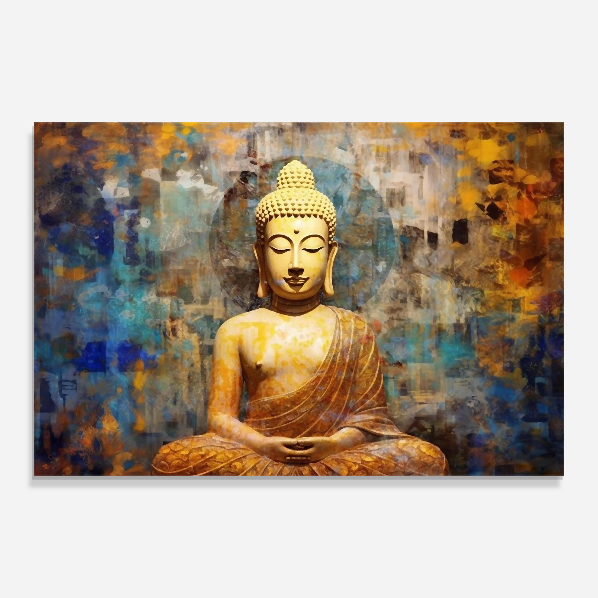Buddha Blue Gold mockup 0