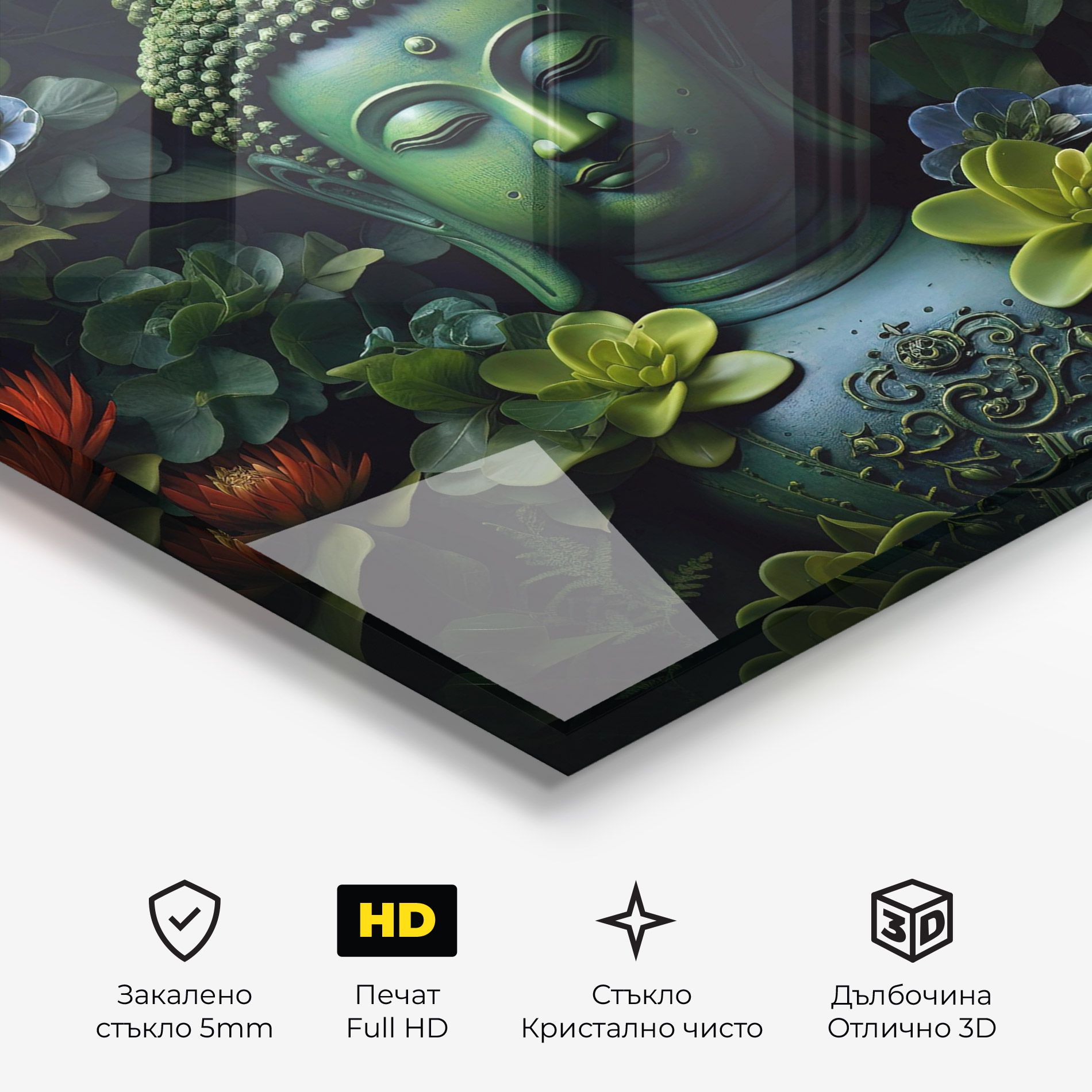 Blue Light Buddha mockup 3