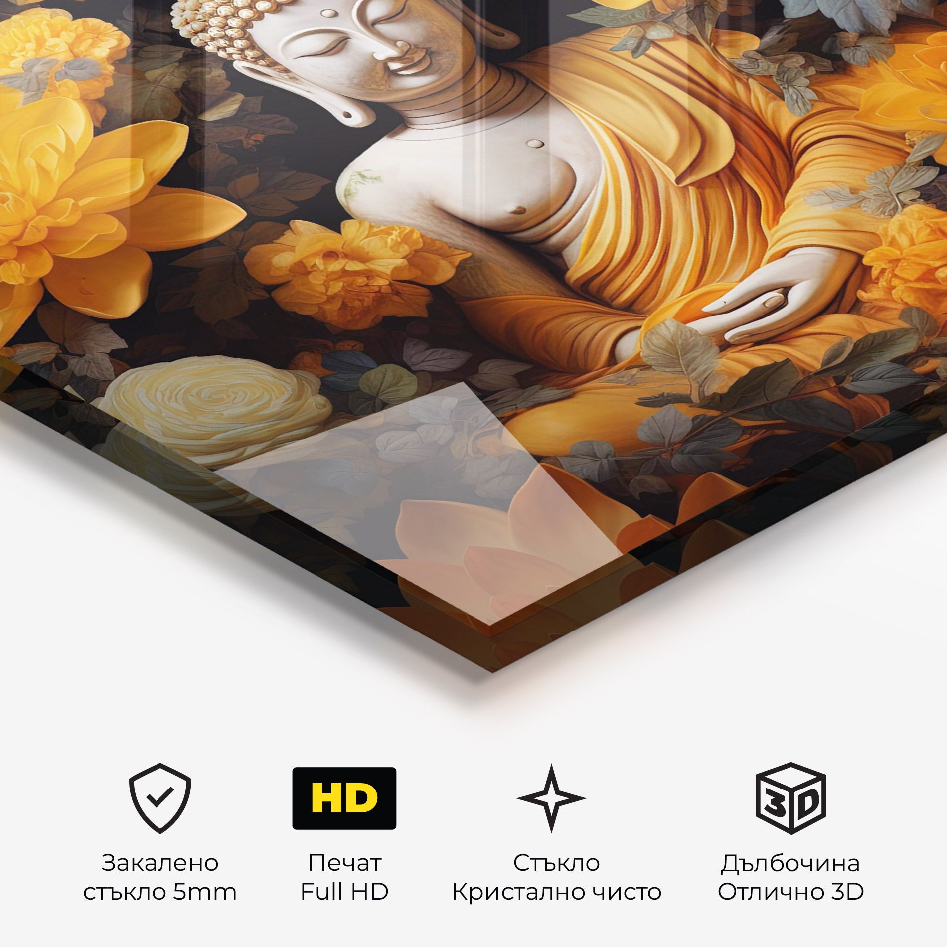 Buddha Big Flowers mockup 3
